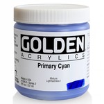 GOLDEN GOLDEN HEAVY BODY ACRYLIC 8OZ PRIMARY CYAN (SPECIAL ORDER)