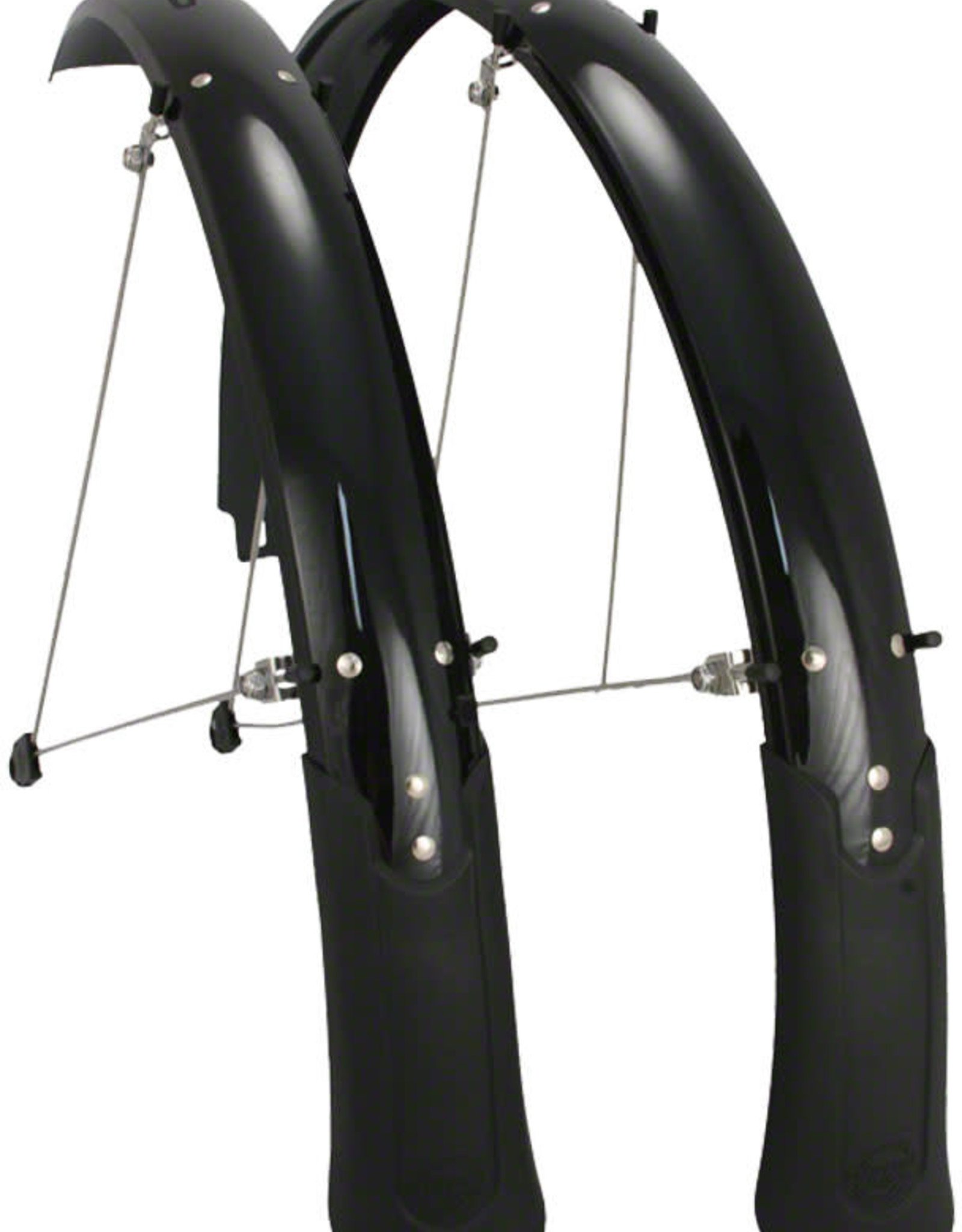 Planet Bike Cascadia 26" x 60 Fender Set: (26 x 1.4-1.9) Black