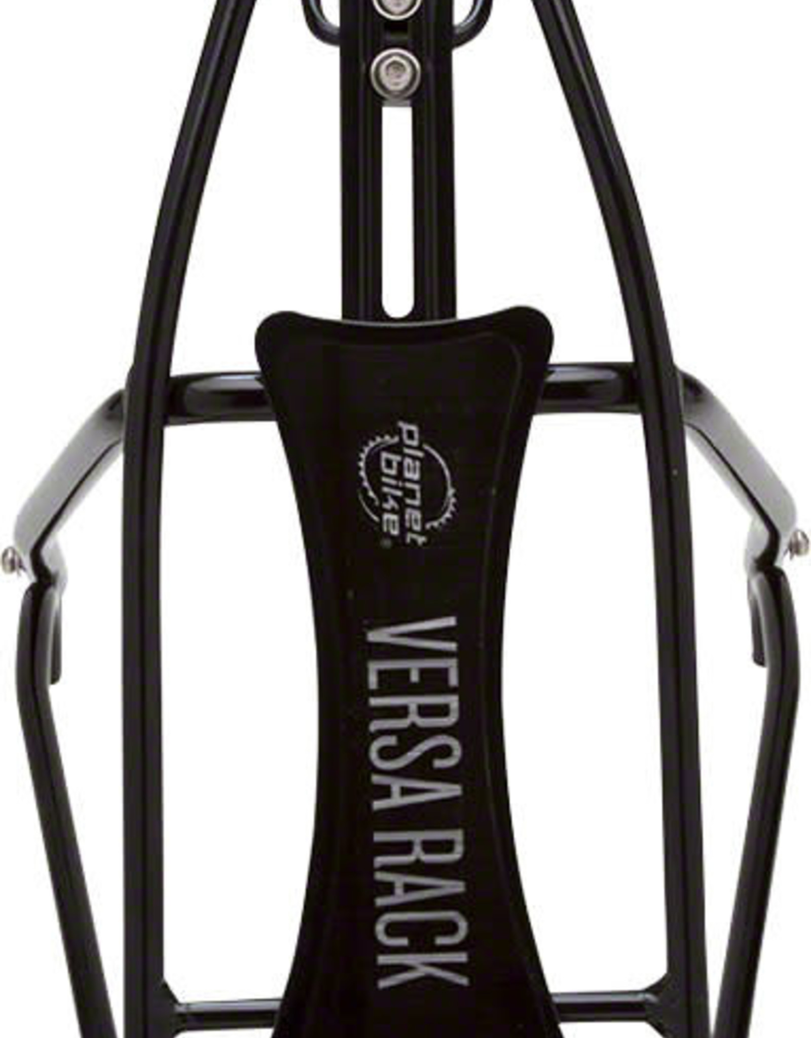 Planet Bike Versa Disc Brake Compatible Rear Rack: Black.  Fits up to 29" wheels.