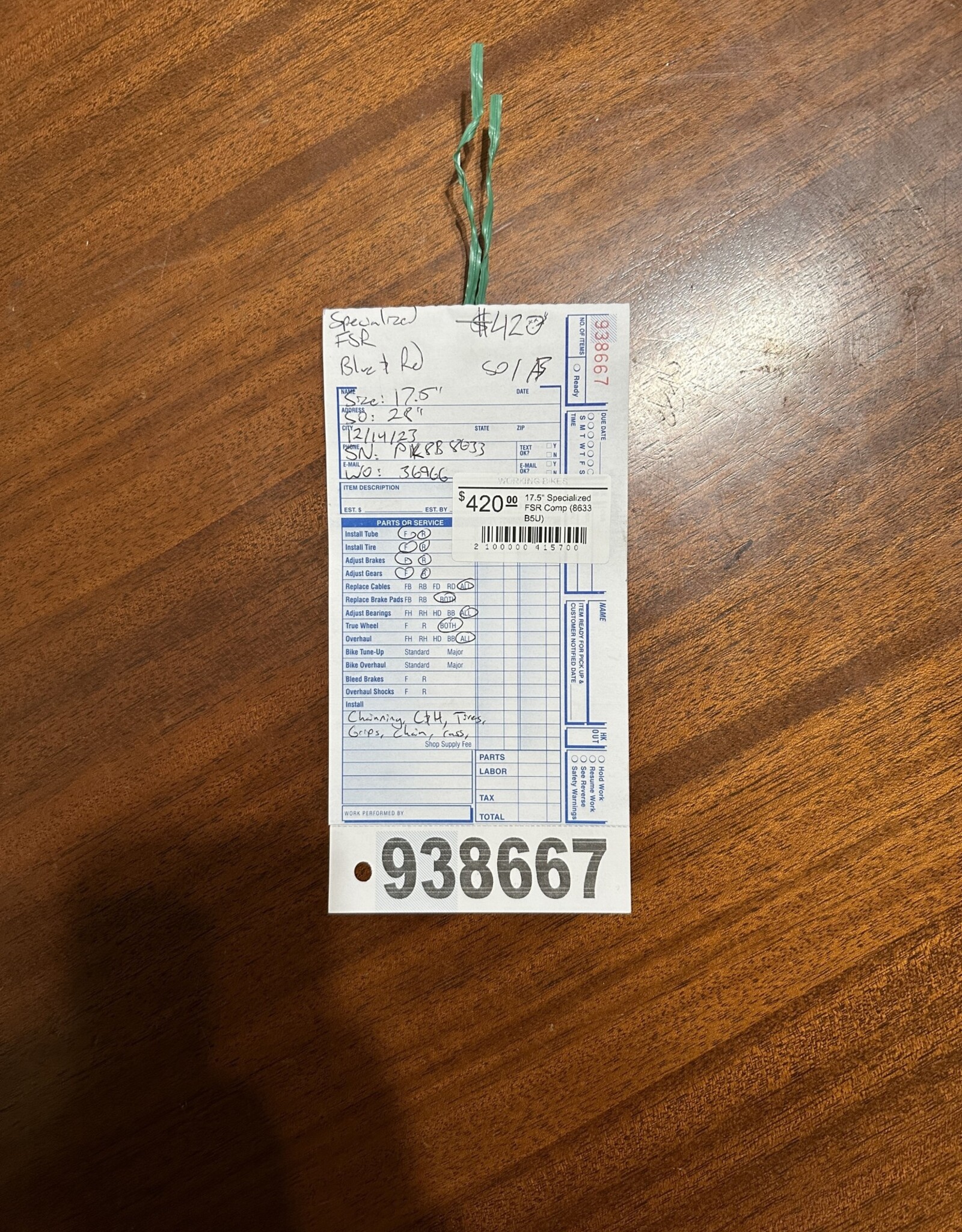 17.5" Specialized FSR Comp (8633 H1L)