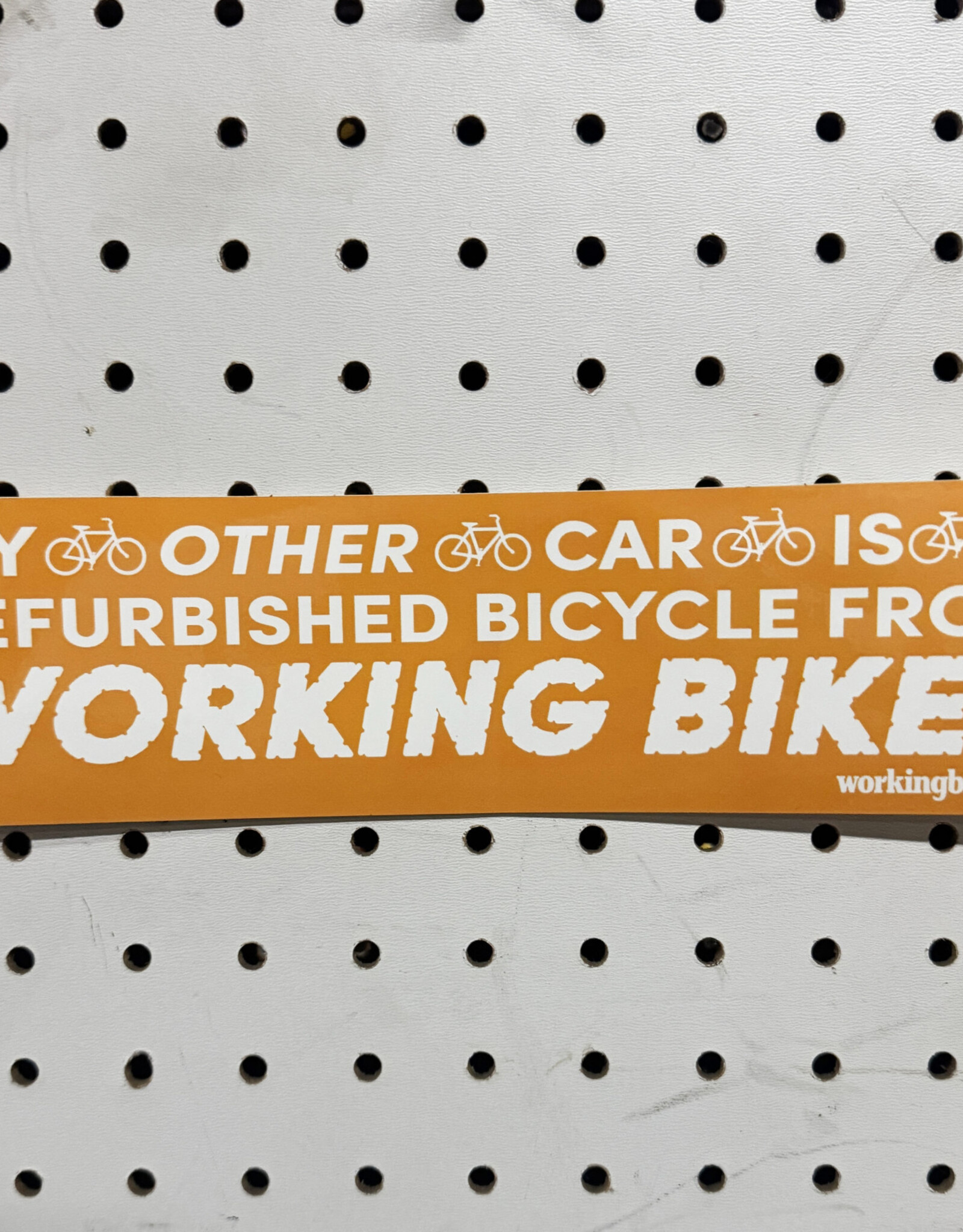 Bumper Sticker (Orange)