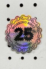 Holographic  25th Anniversary Sticker