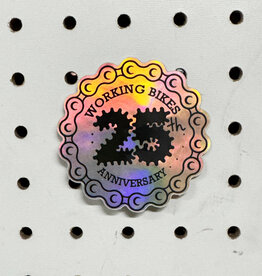 Holographic  25th Anniversary Sticker