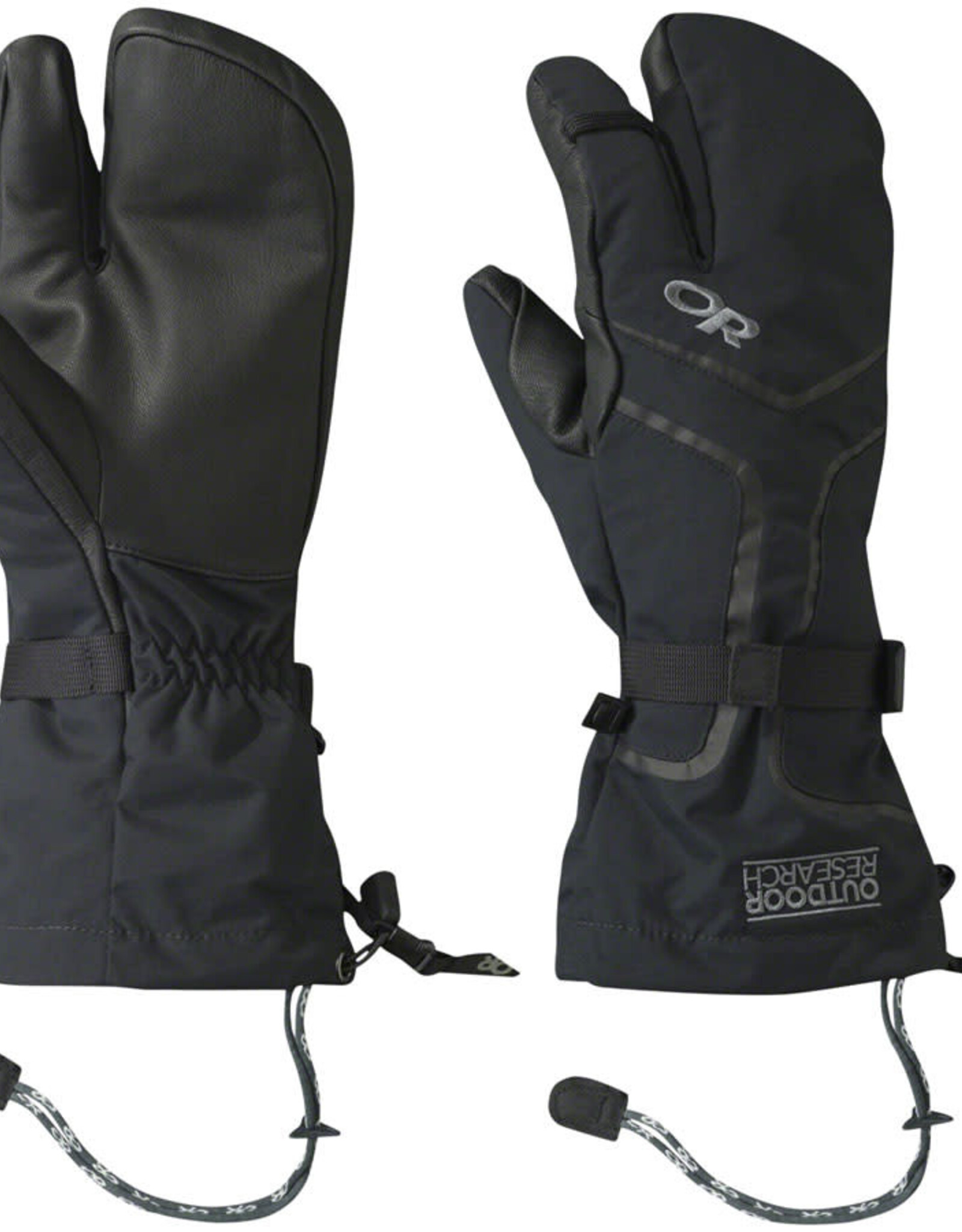 Outdoor Research Outdoor Research Highcamp 3-Finger Gloves - Black Full Finger Small