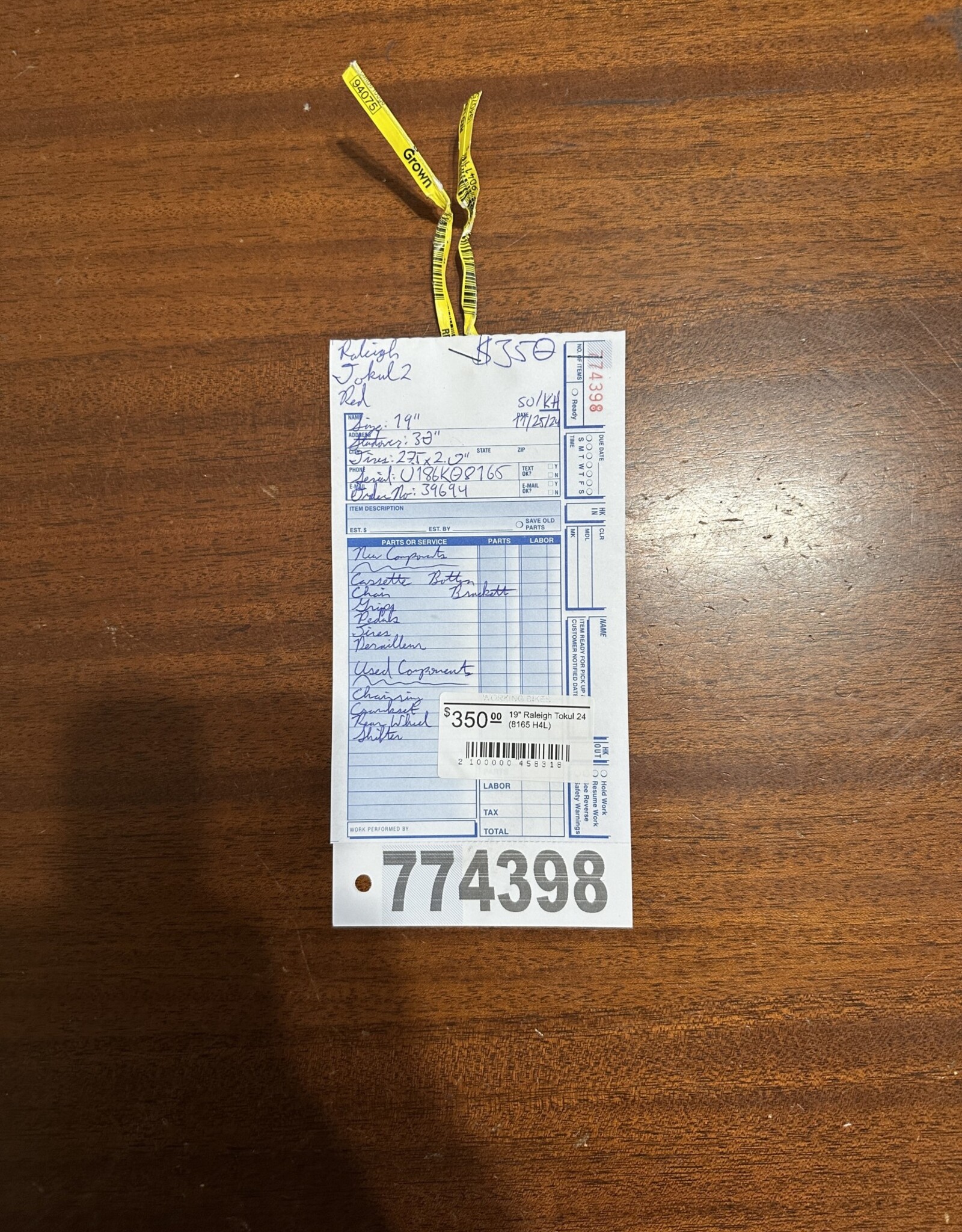 Raleigh 19"  Raleigh Tokul 24 (8165 B2U)