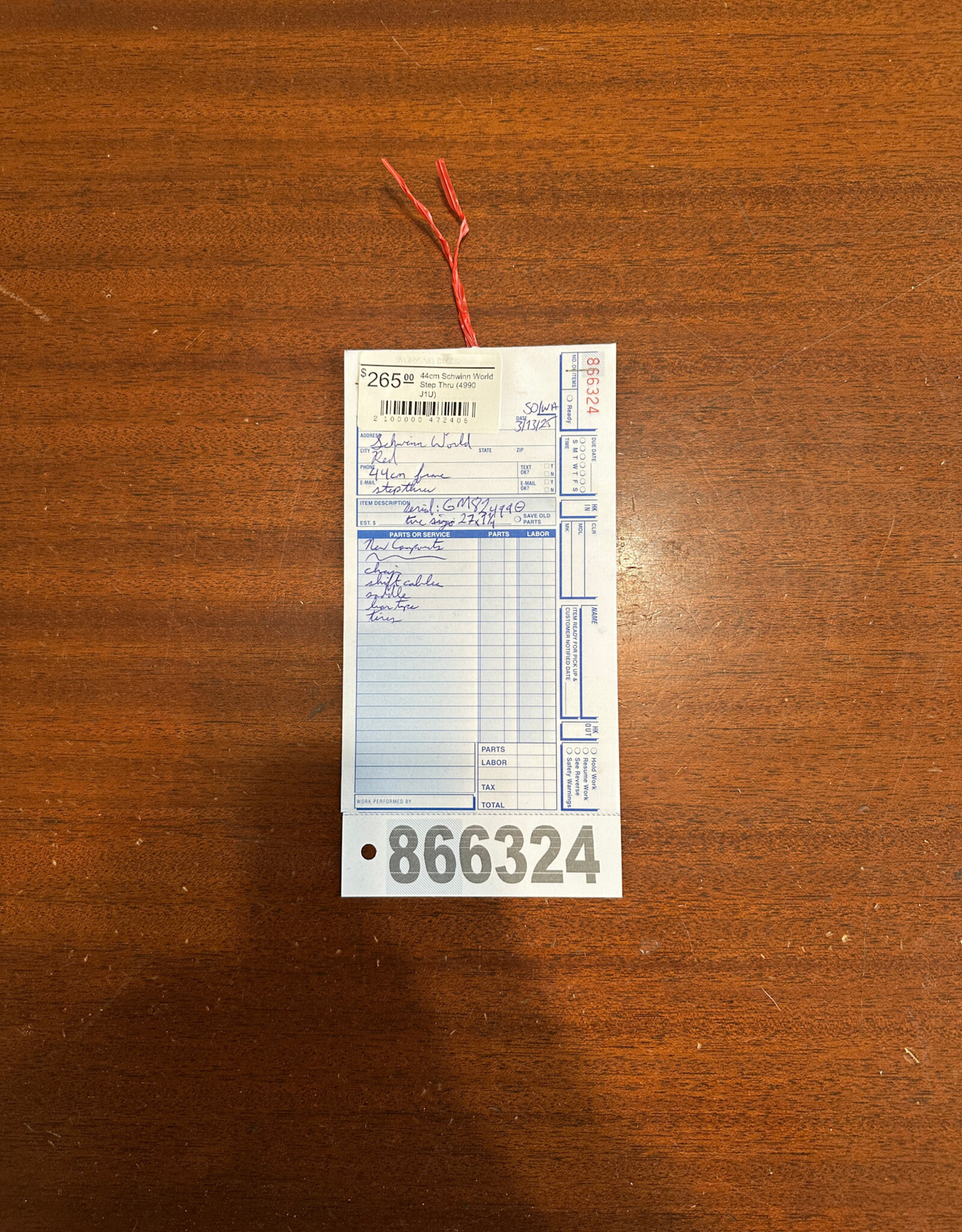 44cm Schwinn World Step Thru (4990 J1U)
