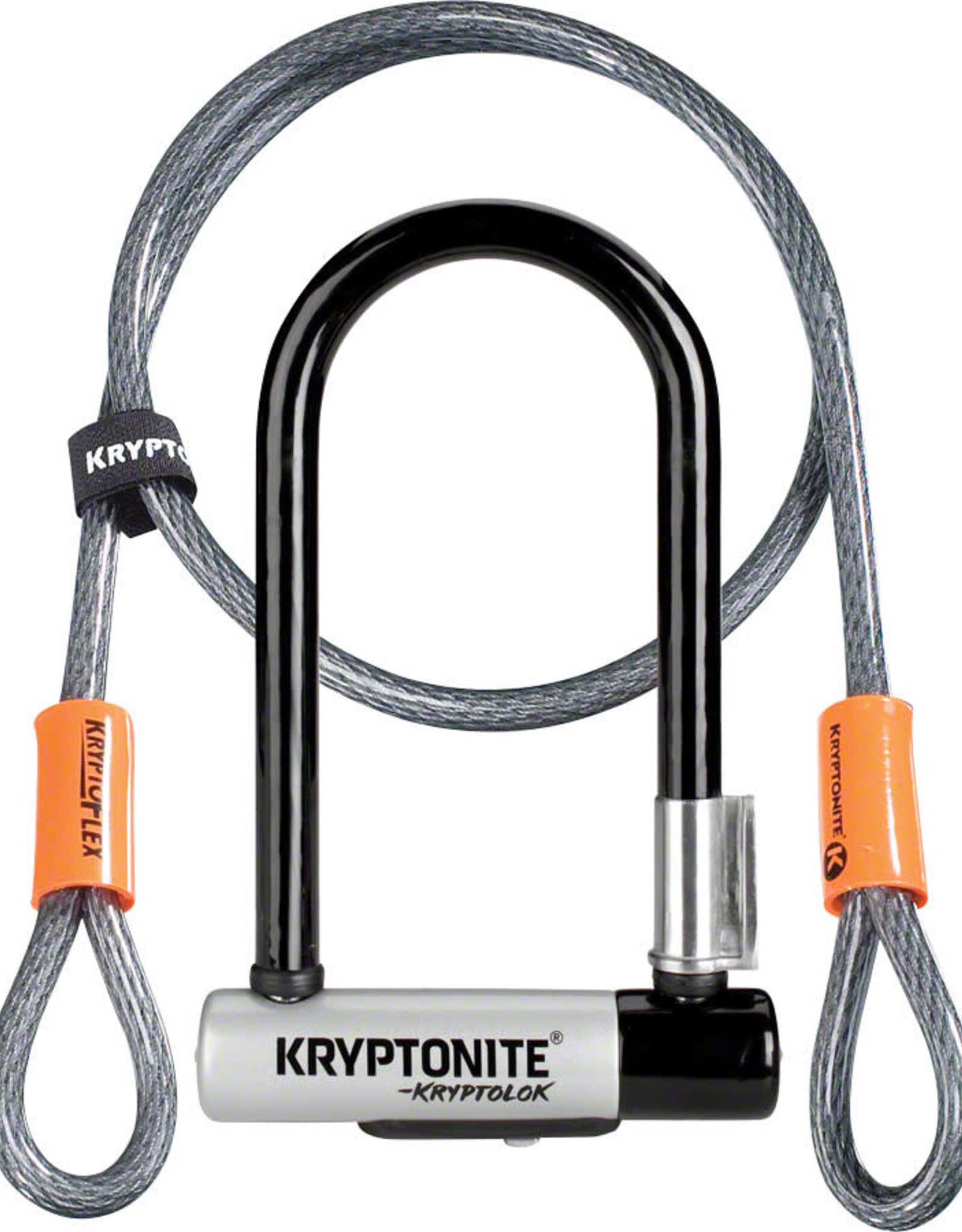 Kryptonite U-Lock Kryptolok Mini-7 3.25x7 w/4ft-Cable and Bracket
