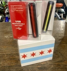 Working Bikes Chicago USB Rechargeable Lights PAIR
