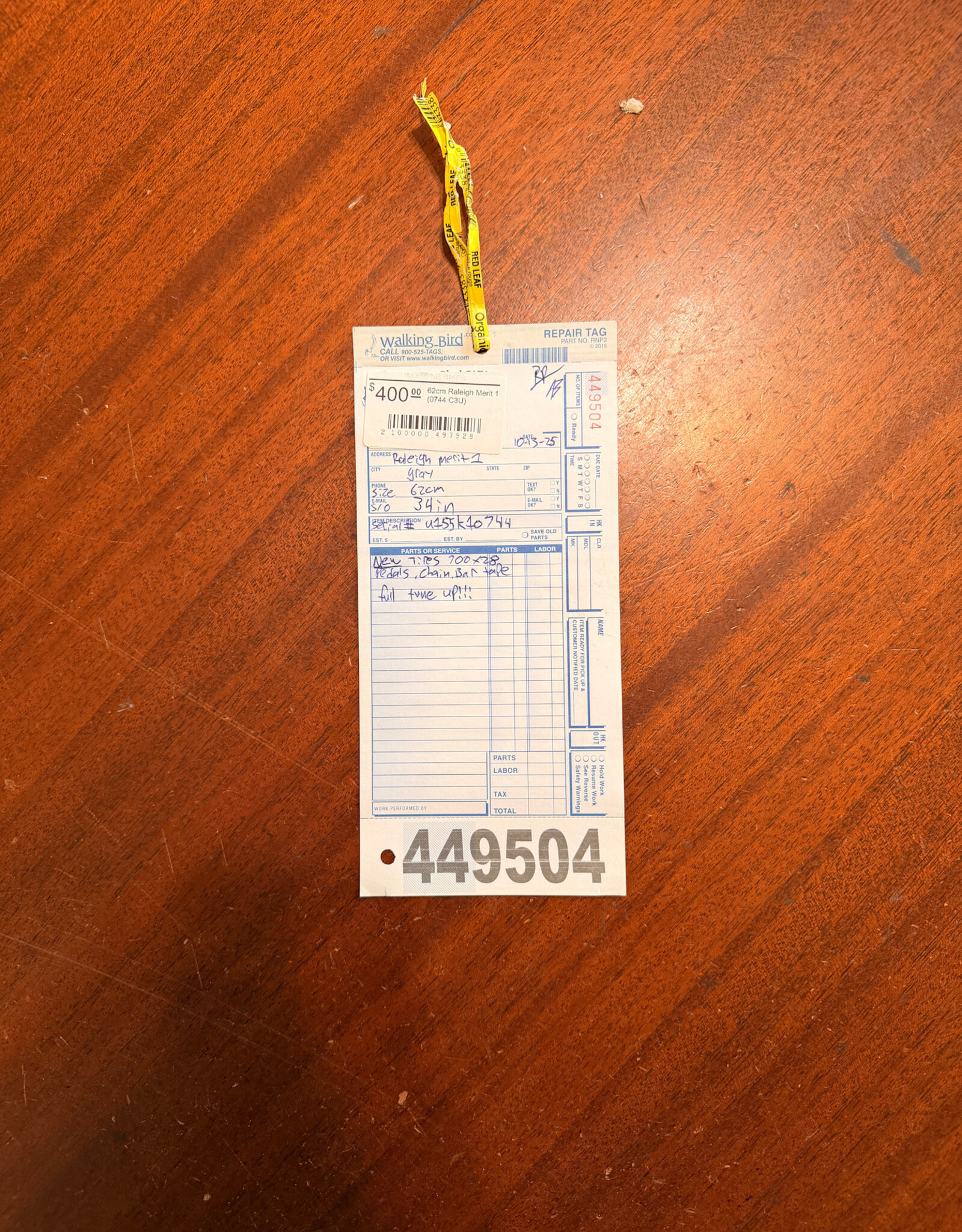 62cm Raleigh Merit 1 (0744 C3U)