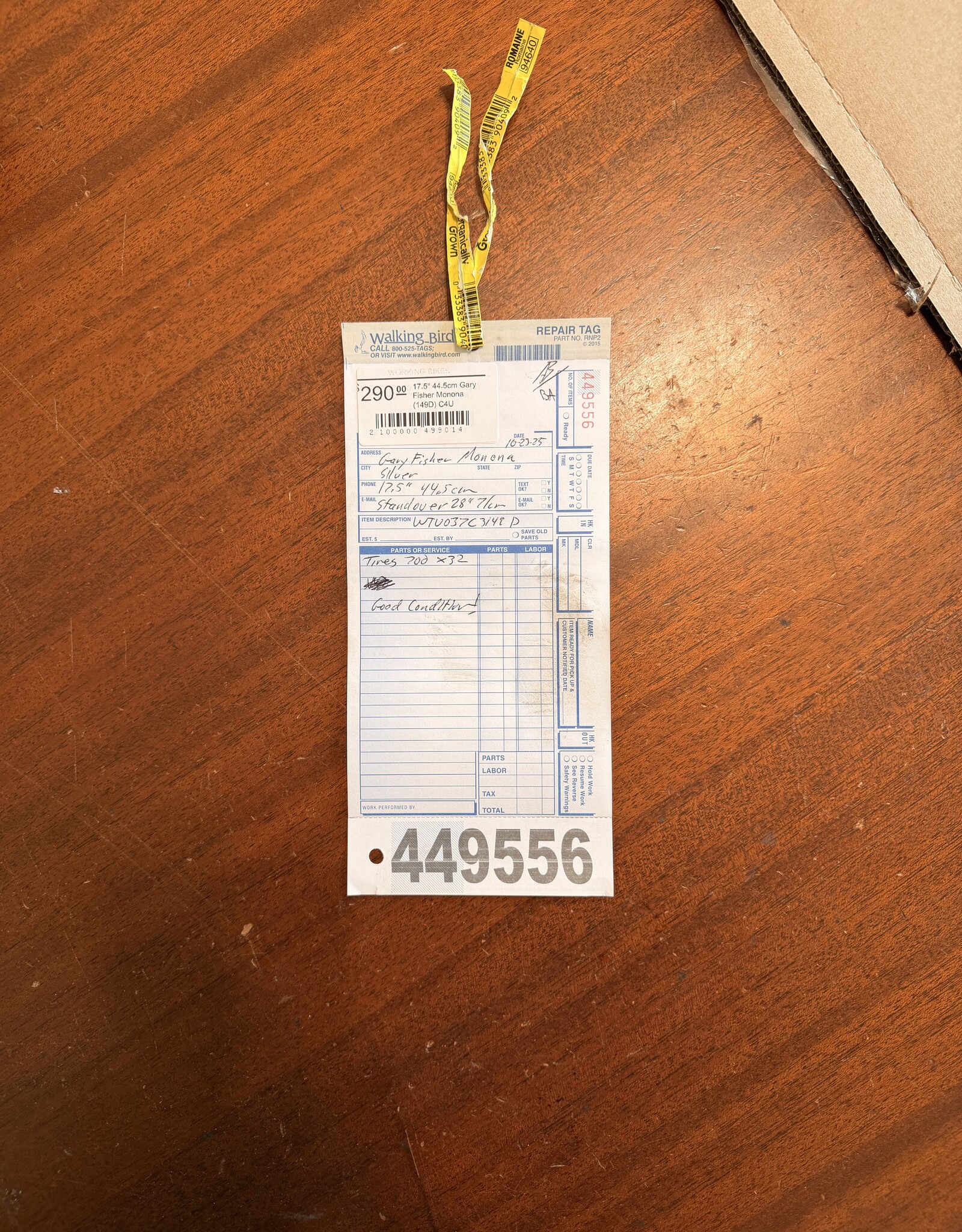 17.5" 44.5cm Gary Fisher Monona (149D) C4U