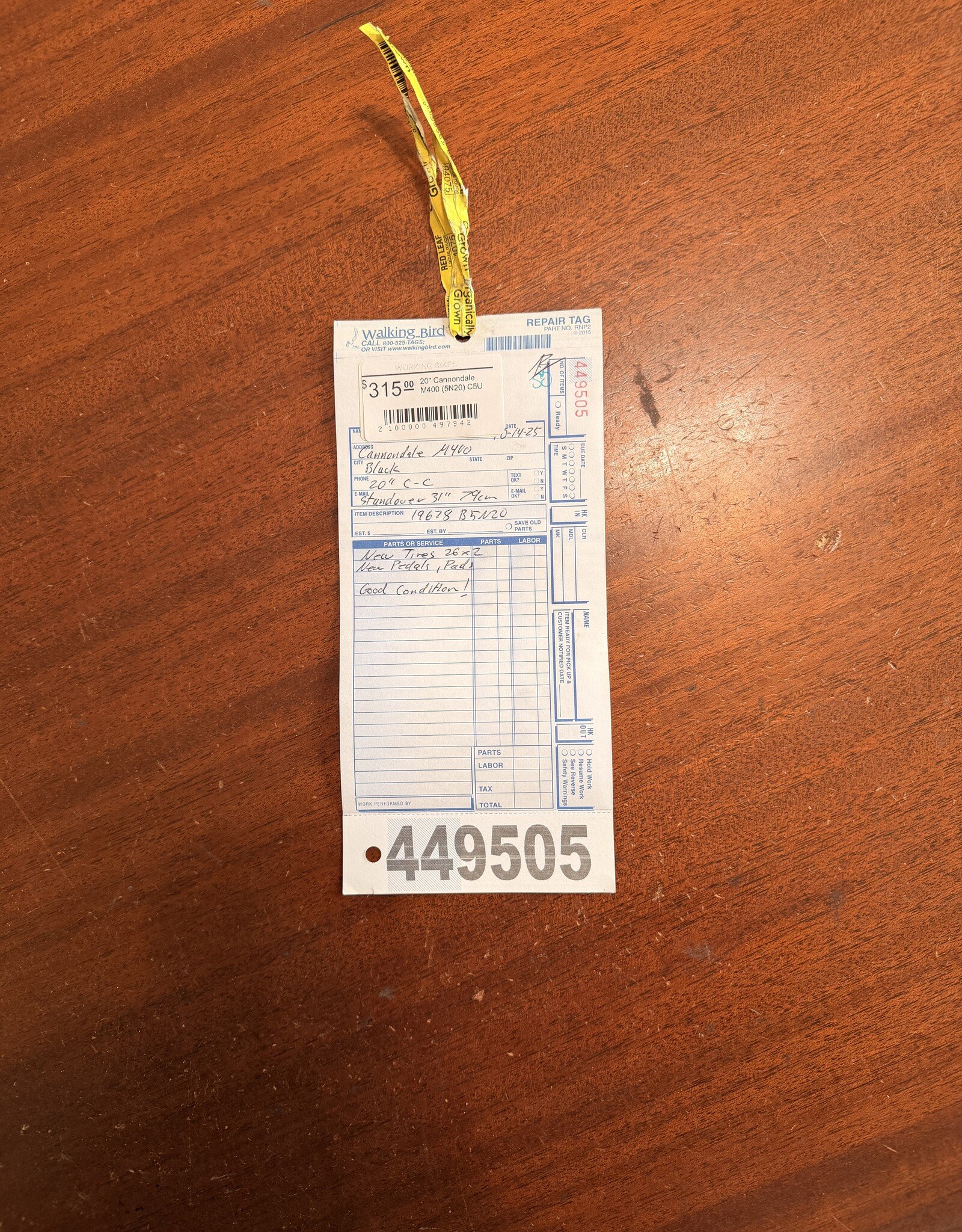 Cannondale 20" Cannondale M400 (5N20) C5U