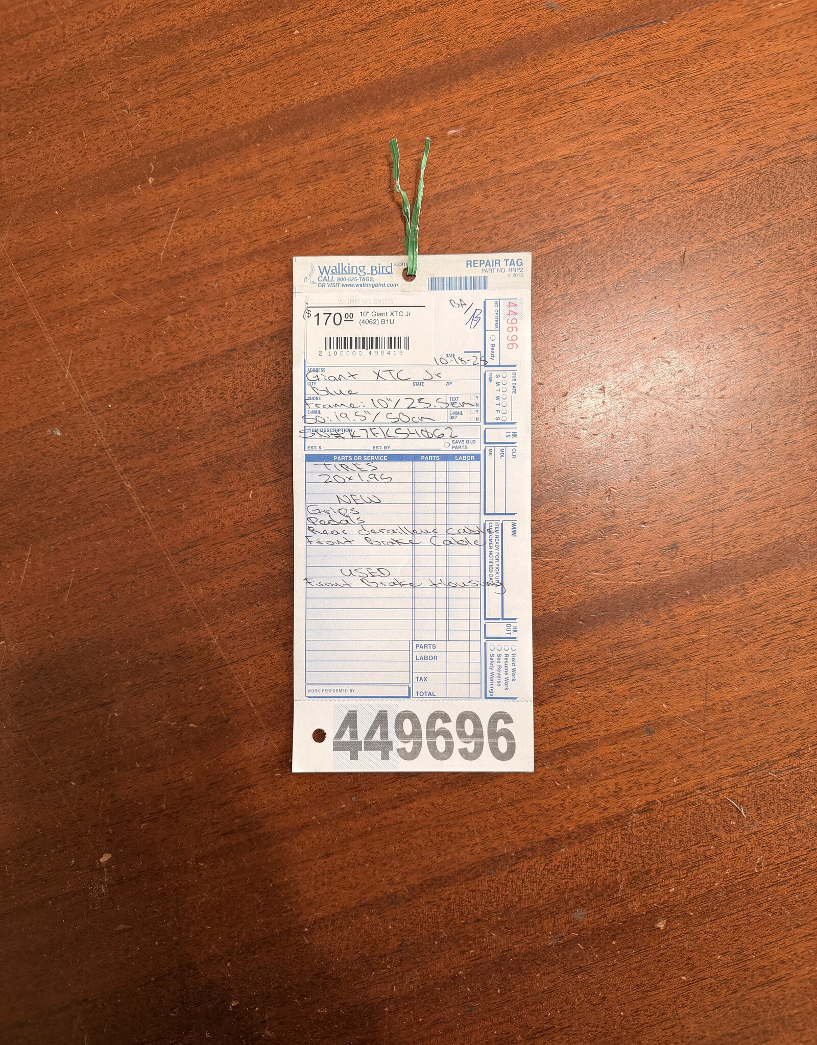 10" Giant XTC Jr (4062) B1U