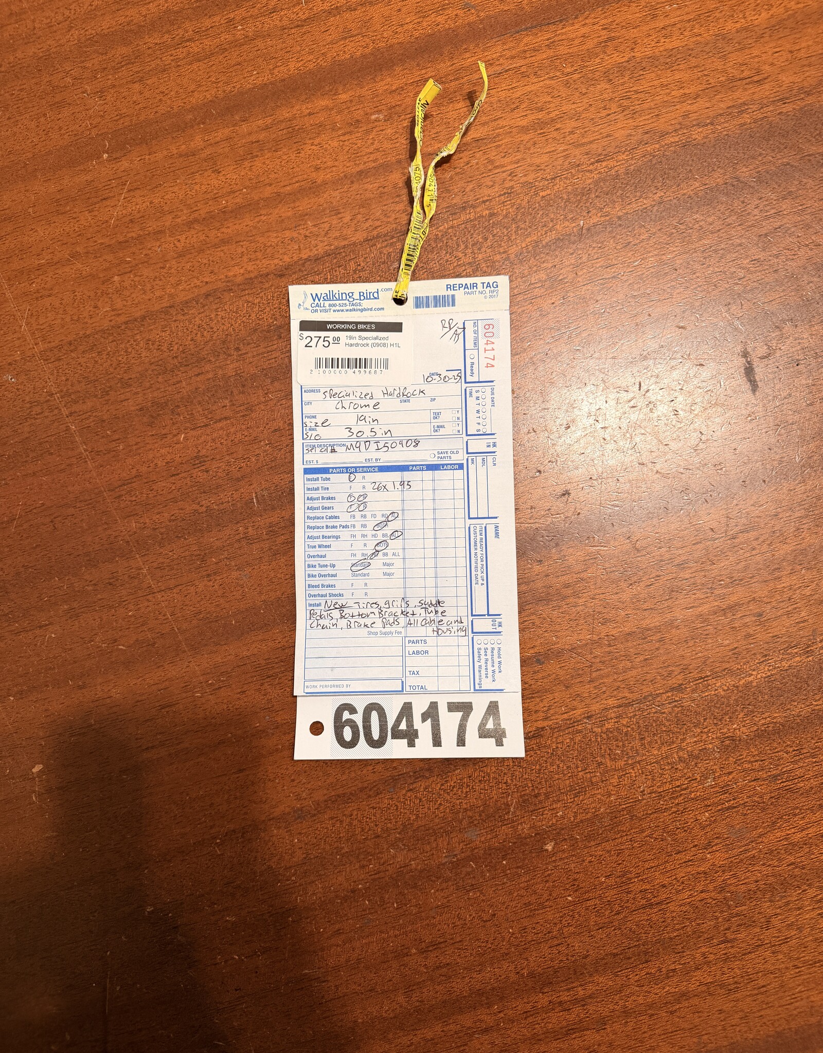 19in Specialized Hardrock (0908) H1L