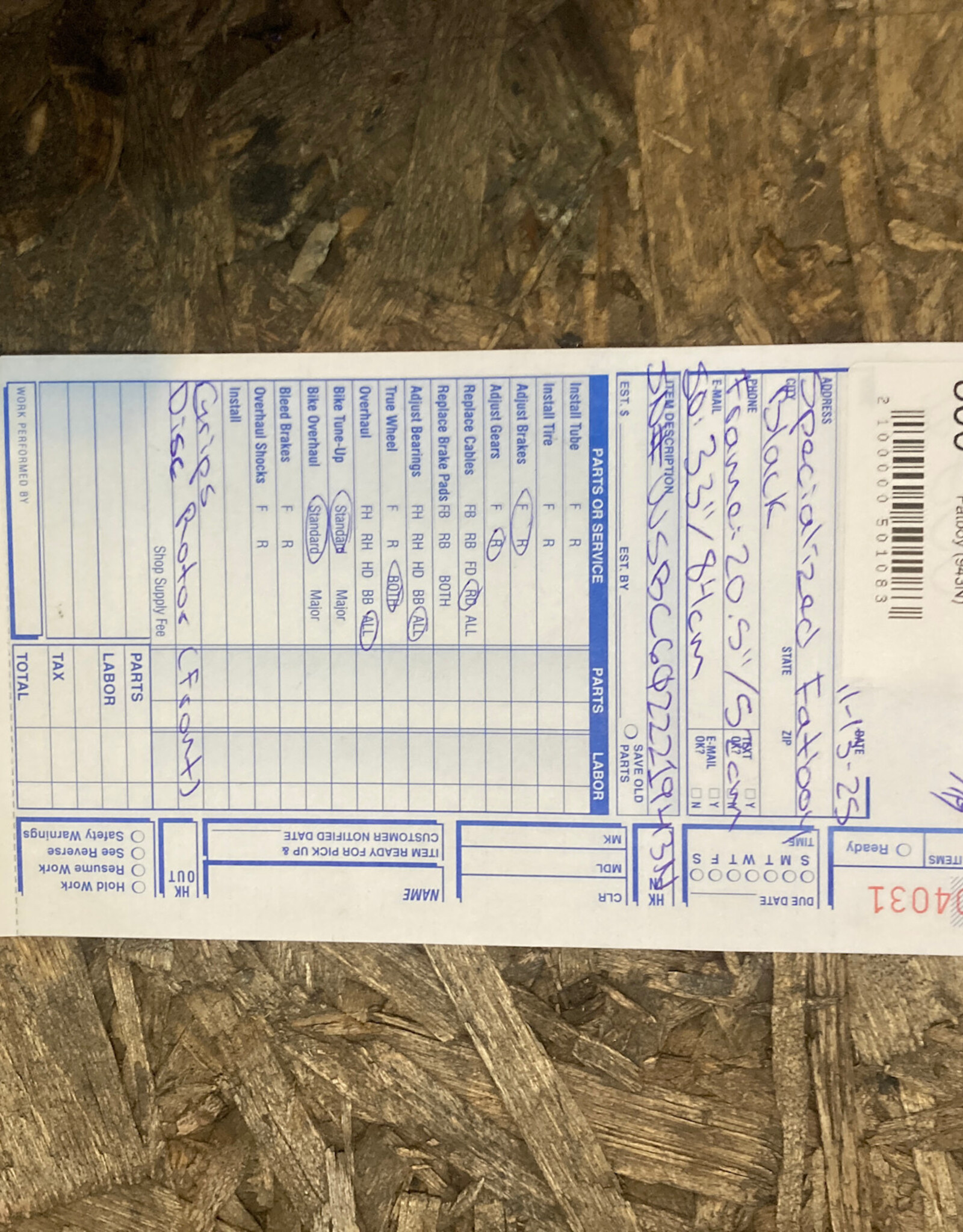 20.5" Specialized Fatboy (943N)