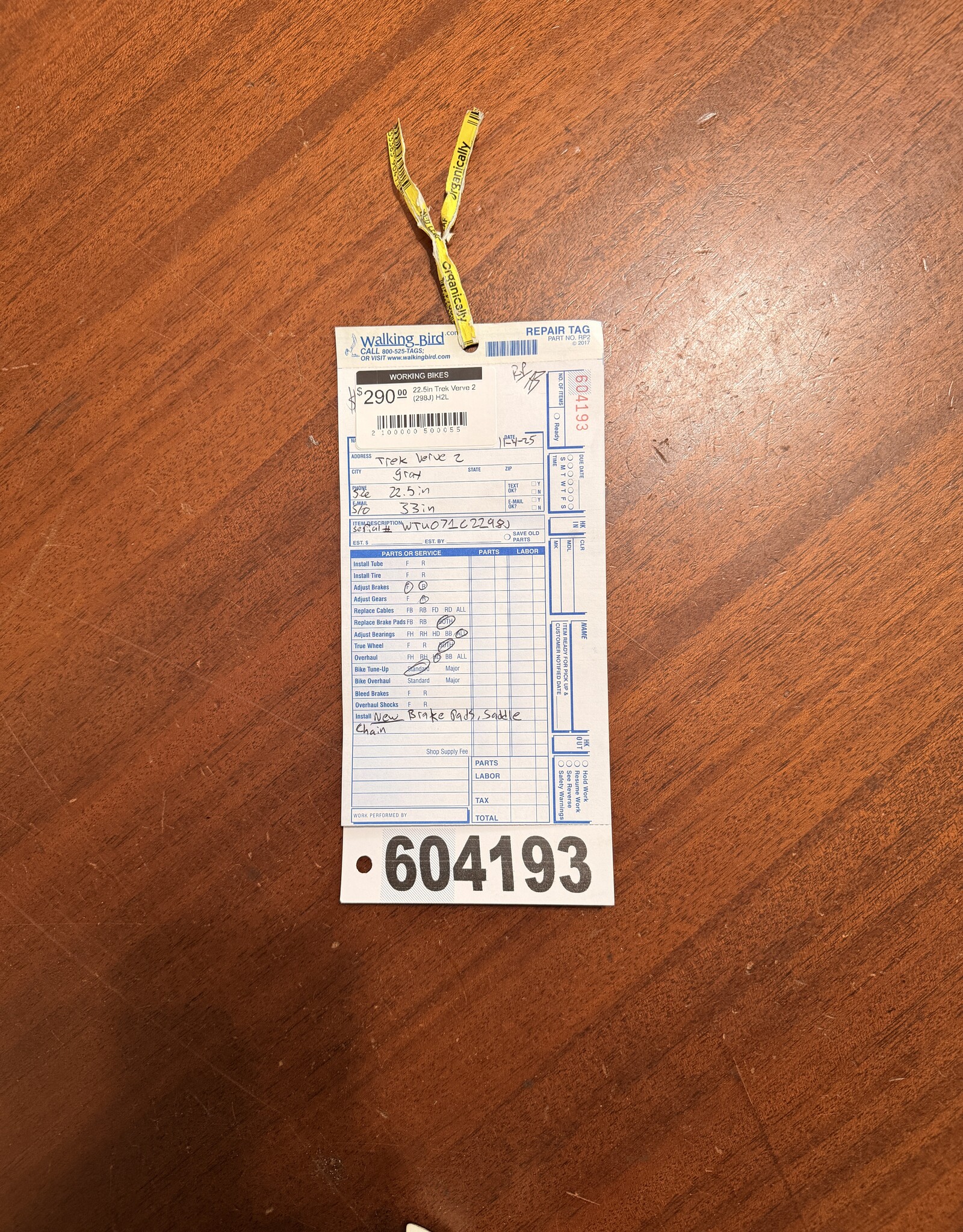 22.5"Trek Verve 2 (298J) H2L