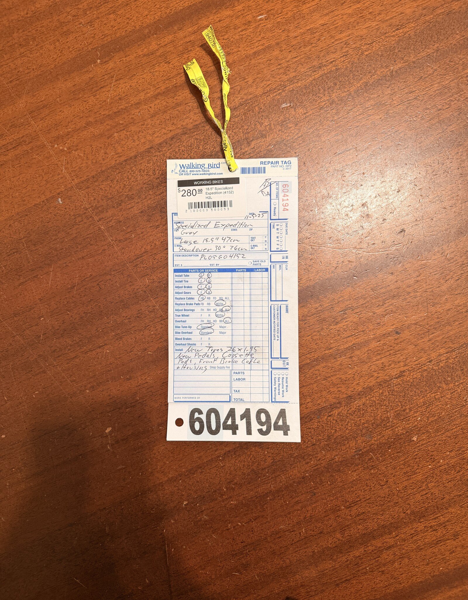 18.5" Specialized Expedition (4152) H2L