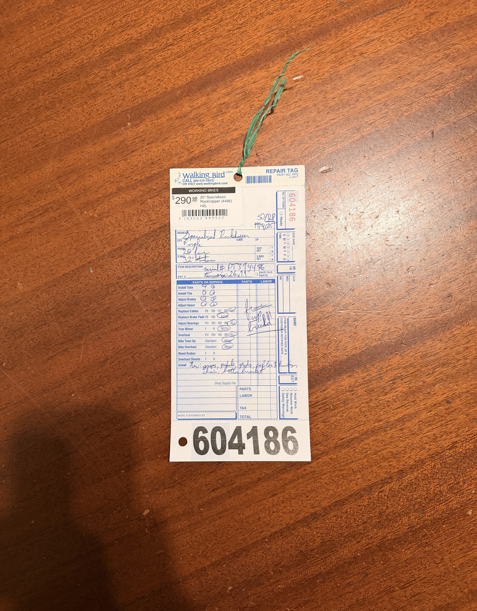 20" Specialized Rockhopper (4486) H2L