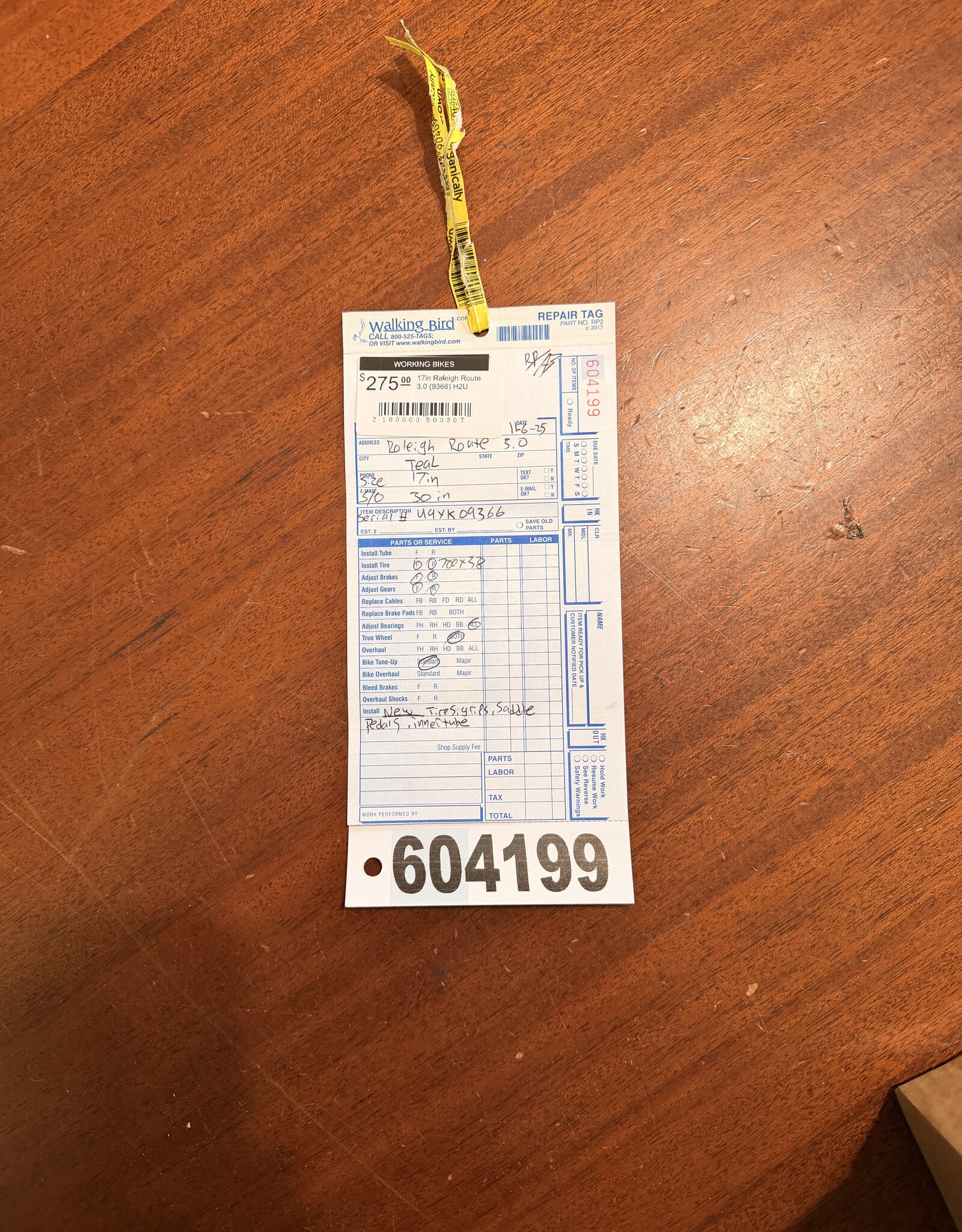 Raleigh 17in Raleigh Route 3.0 (9366) H2U