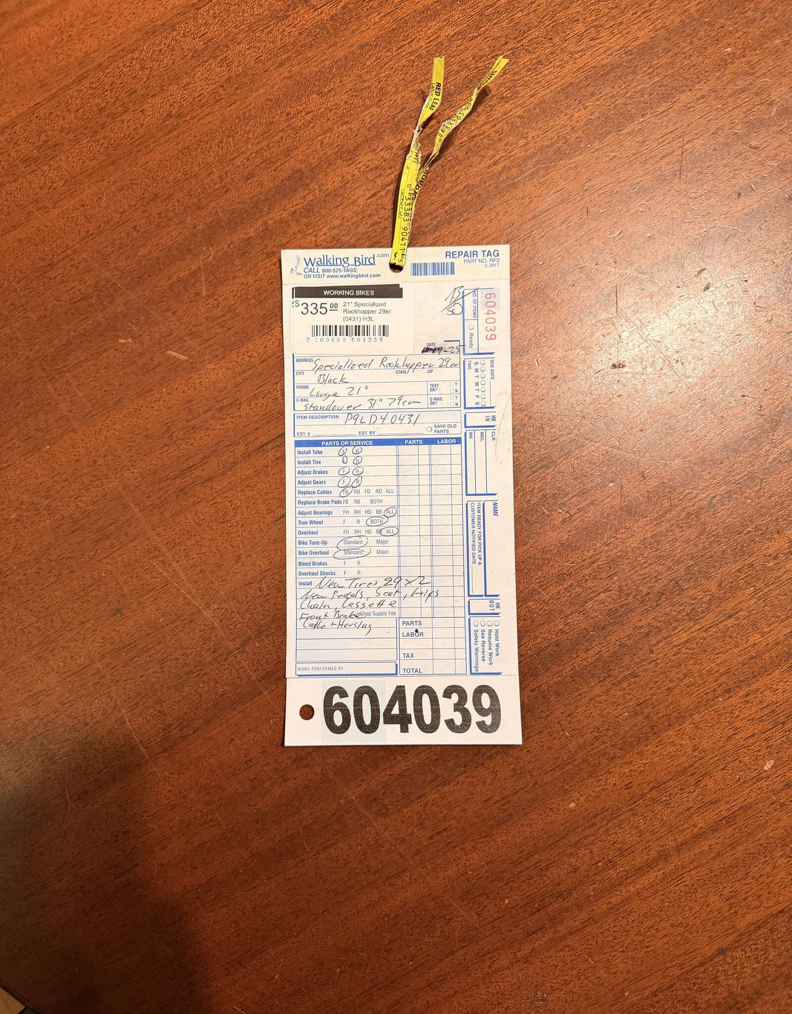 21" Specialized Rockhopper 29er (0431) H3L