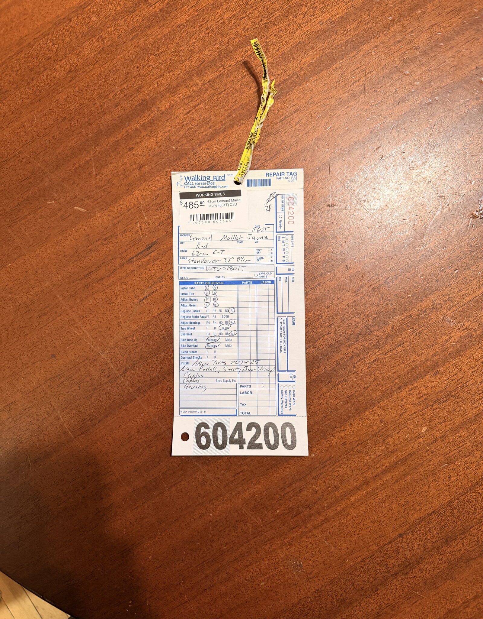 Lemond 62cm Lemond Maillot Jaune (801T) C2U