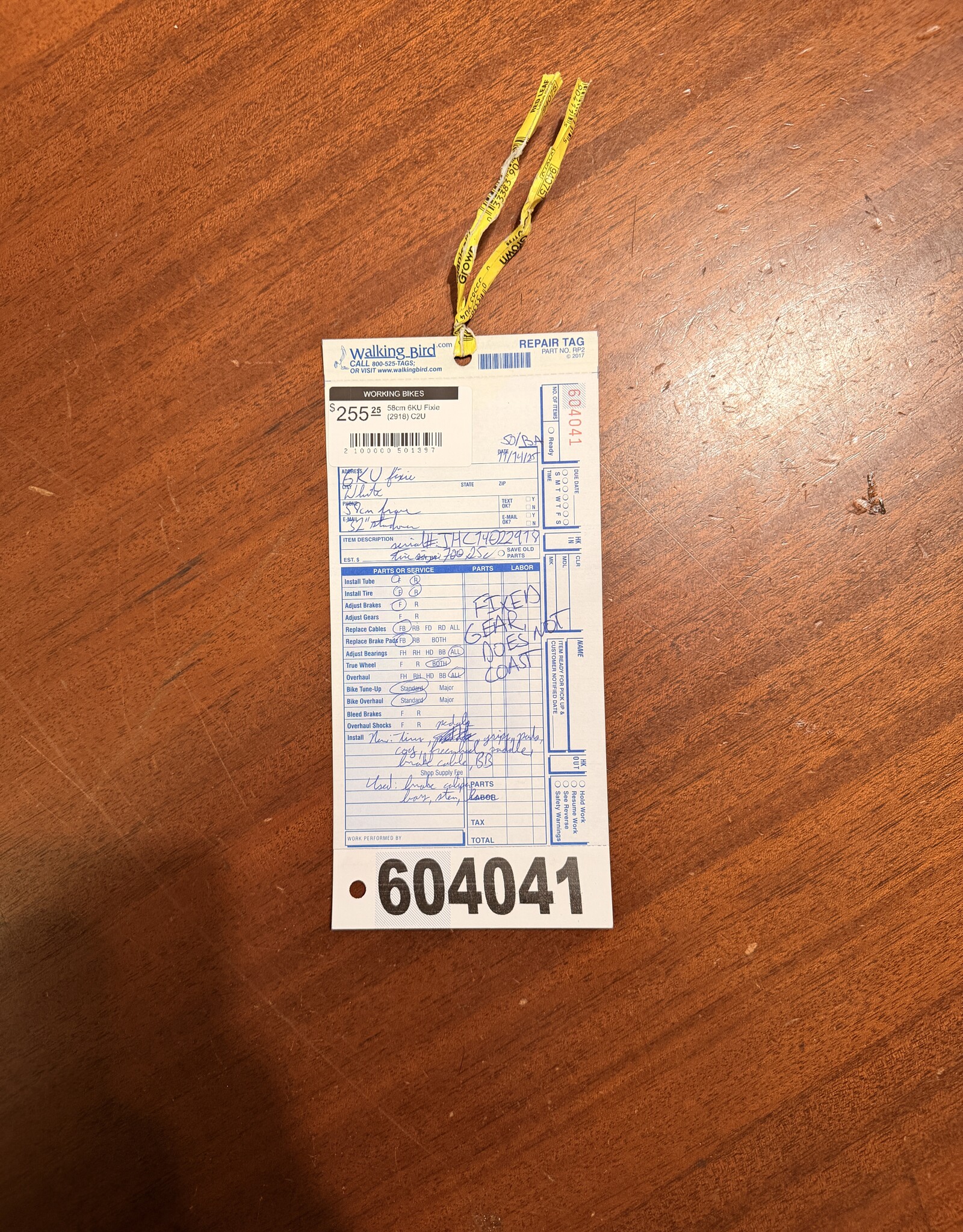 58cm 6KU Fixie (2918) C2U