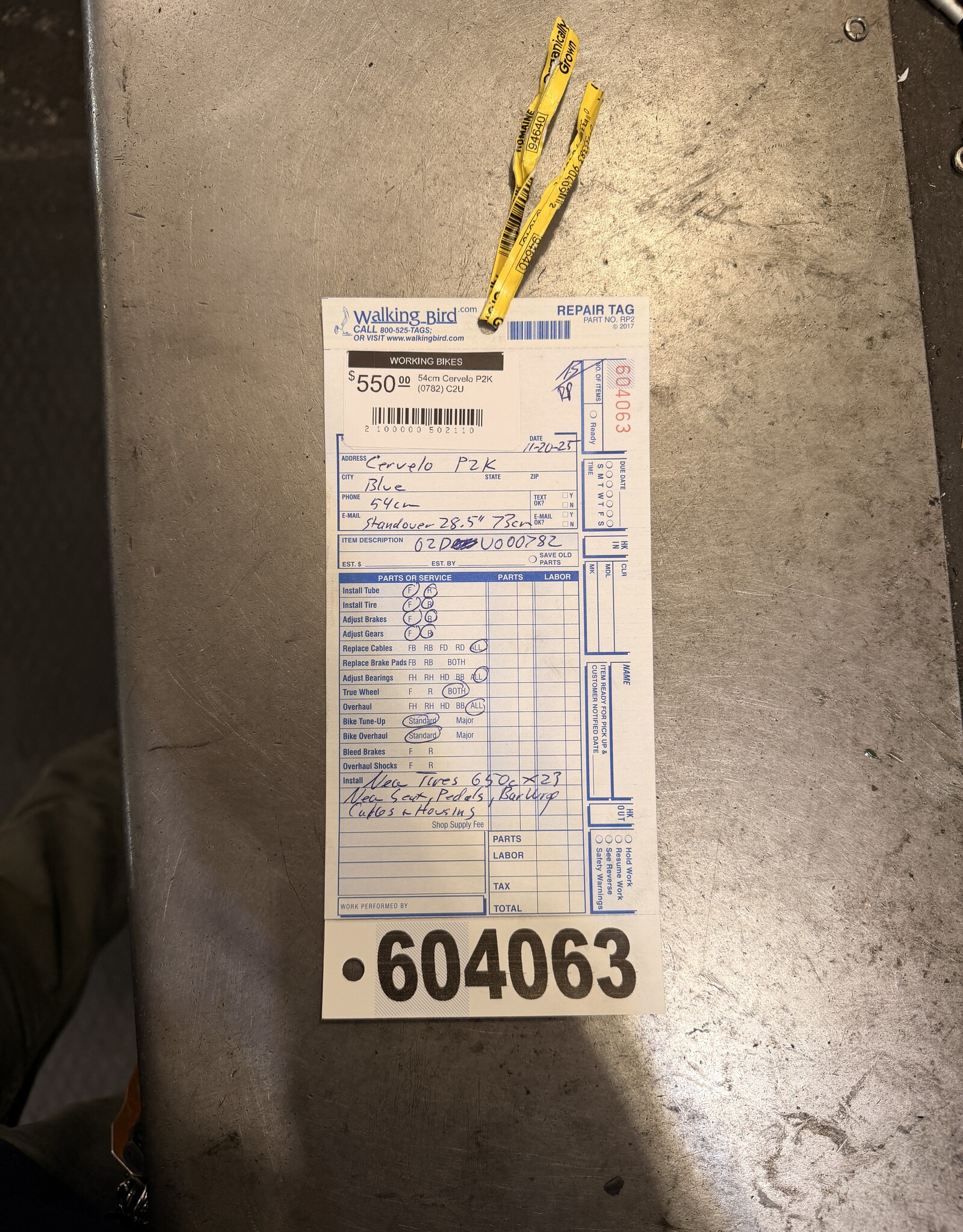 Cervelo 54cm Cervelo P2K (0782) C2U