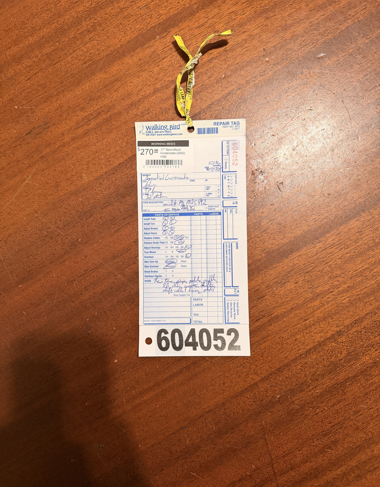 17" Specialized Crossroads (5892) H3U