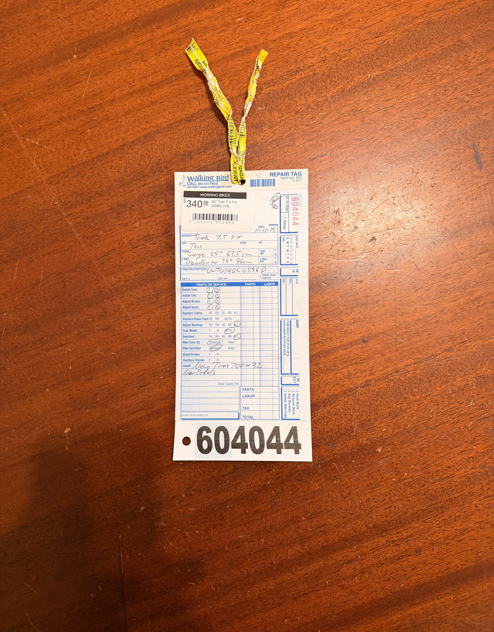 25" Trek 7.5 FX (556D) H3L