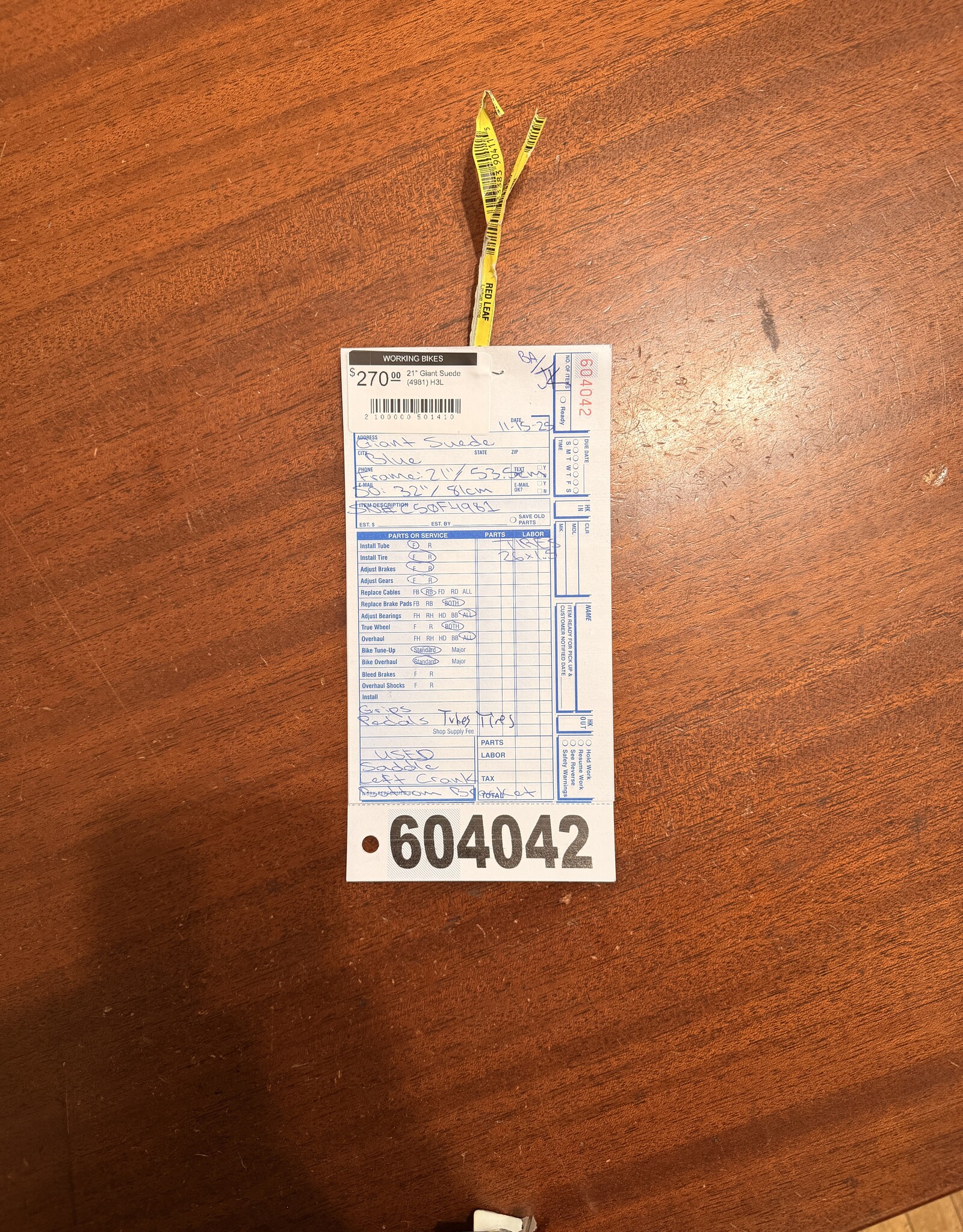 21" Giant Suede (4981) H3L