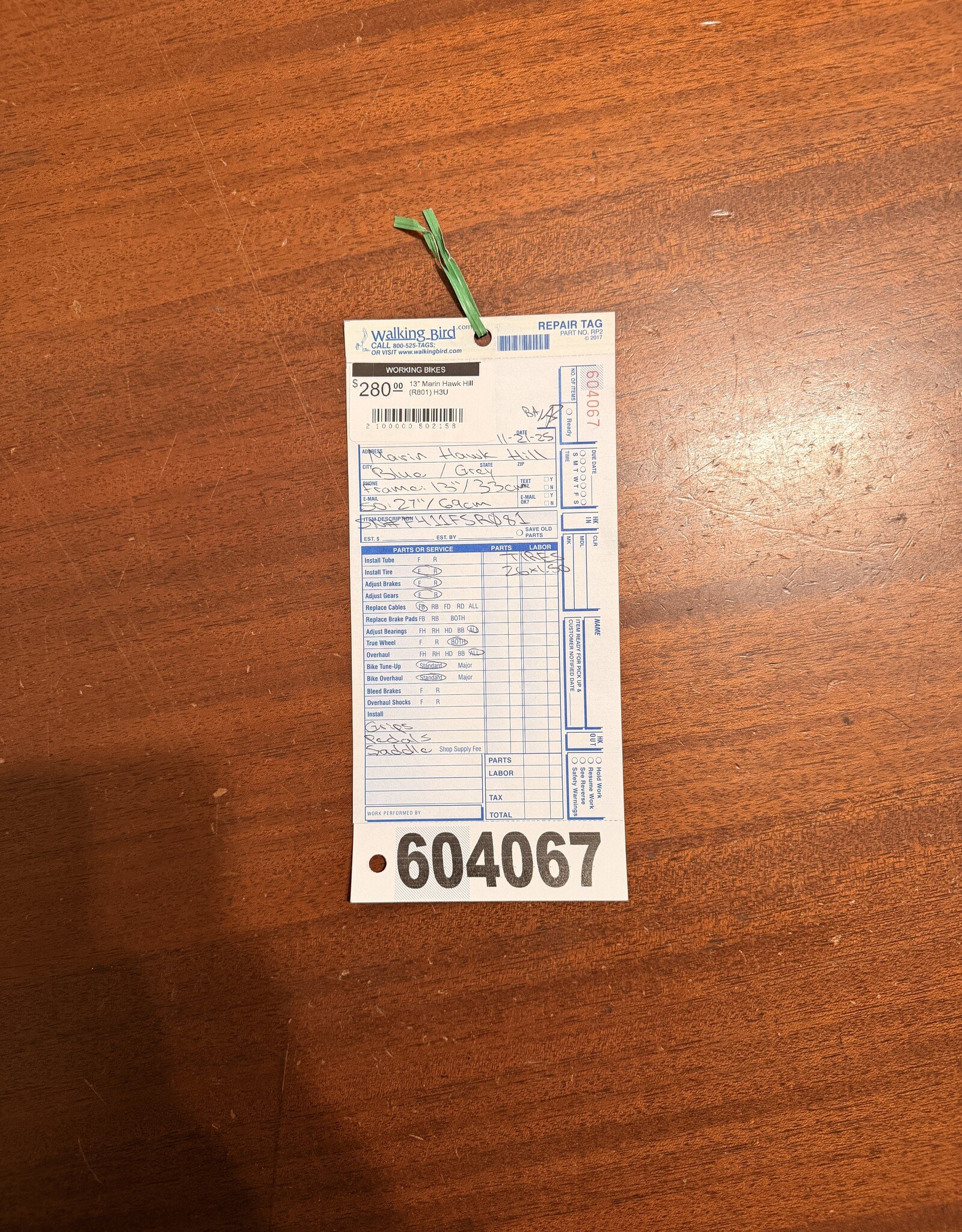 Marin 13" Marin Hawk Hill (R801) H3U