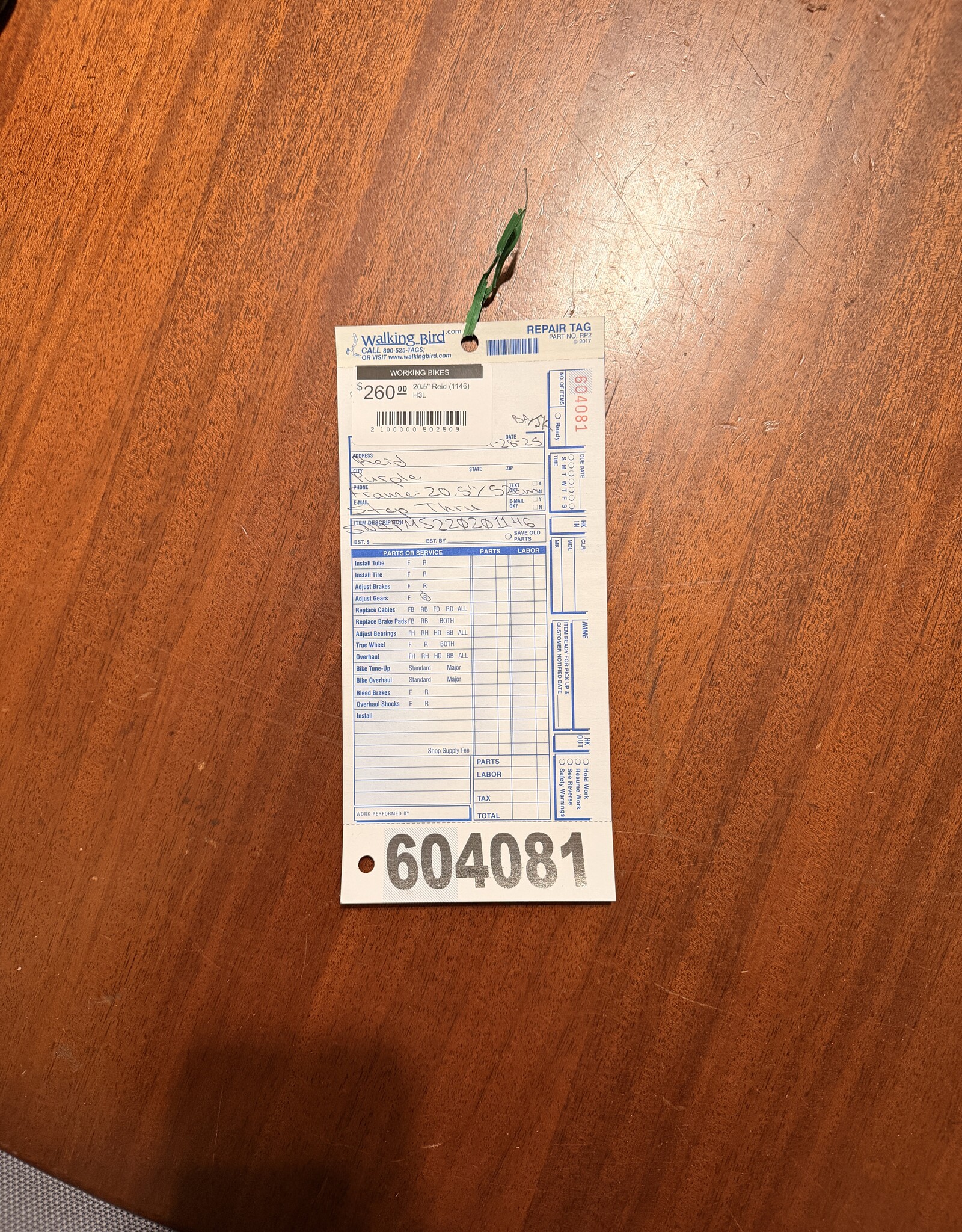 Reid 20.5" Reid (1146) H3L