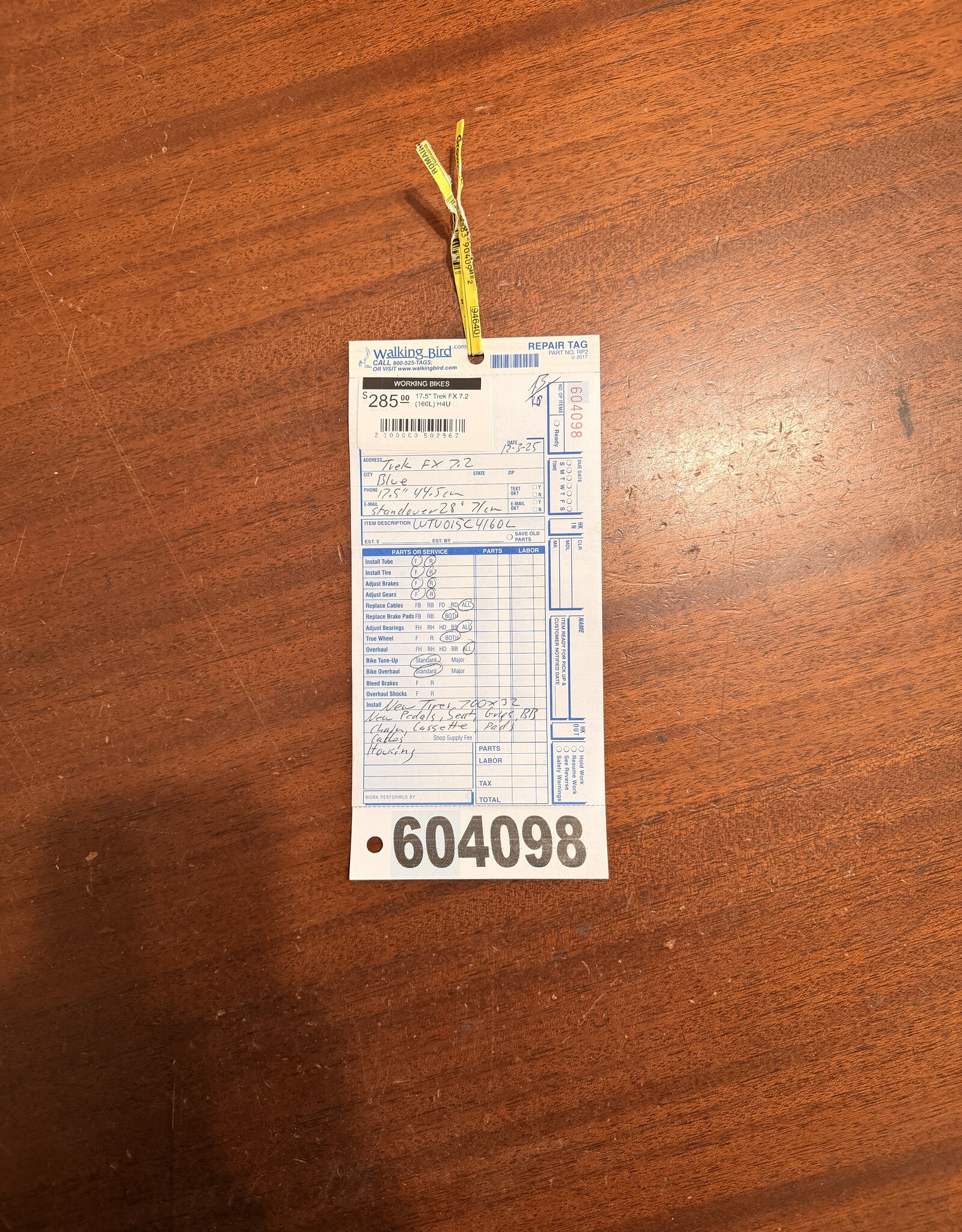 17.5" Trek FX 7.2 (160L) H4U