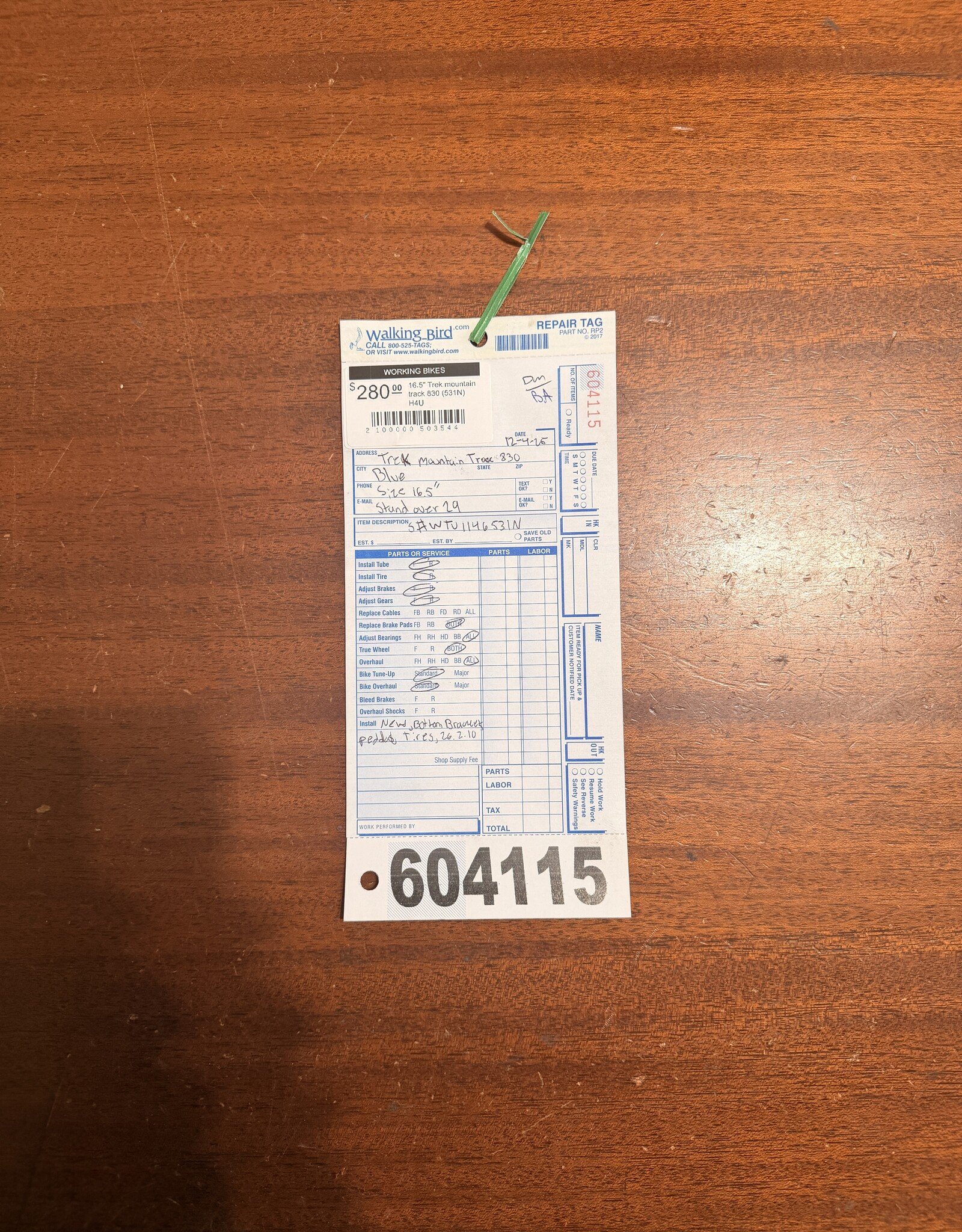 16.5" Trek mountain track 830 (531N) H4U