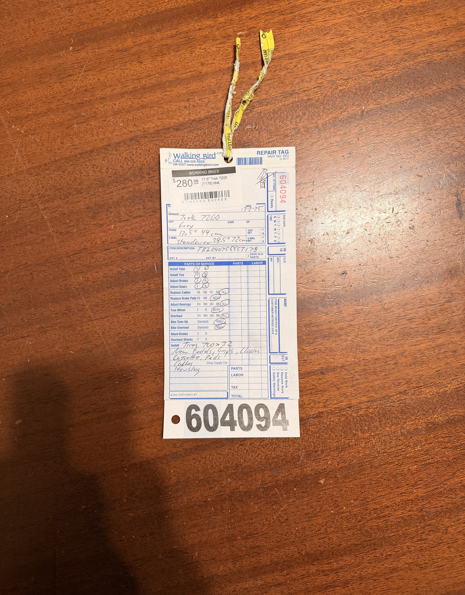 17.5"  Trek 7200 (T178) H4L