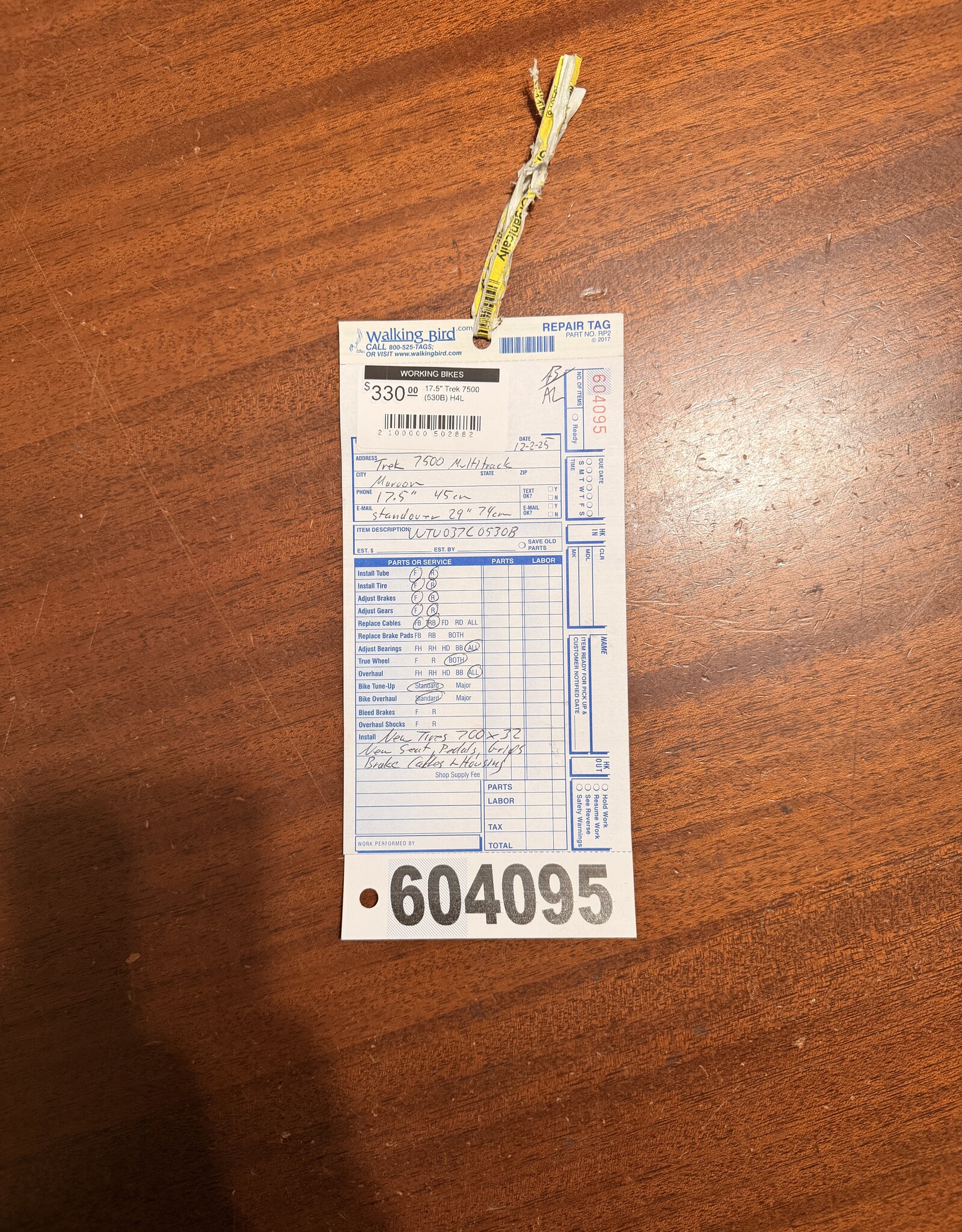 17.5" Trek 7500 (530B) H4L