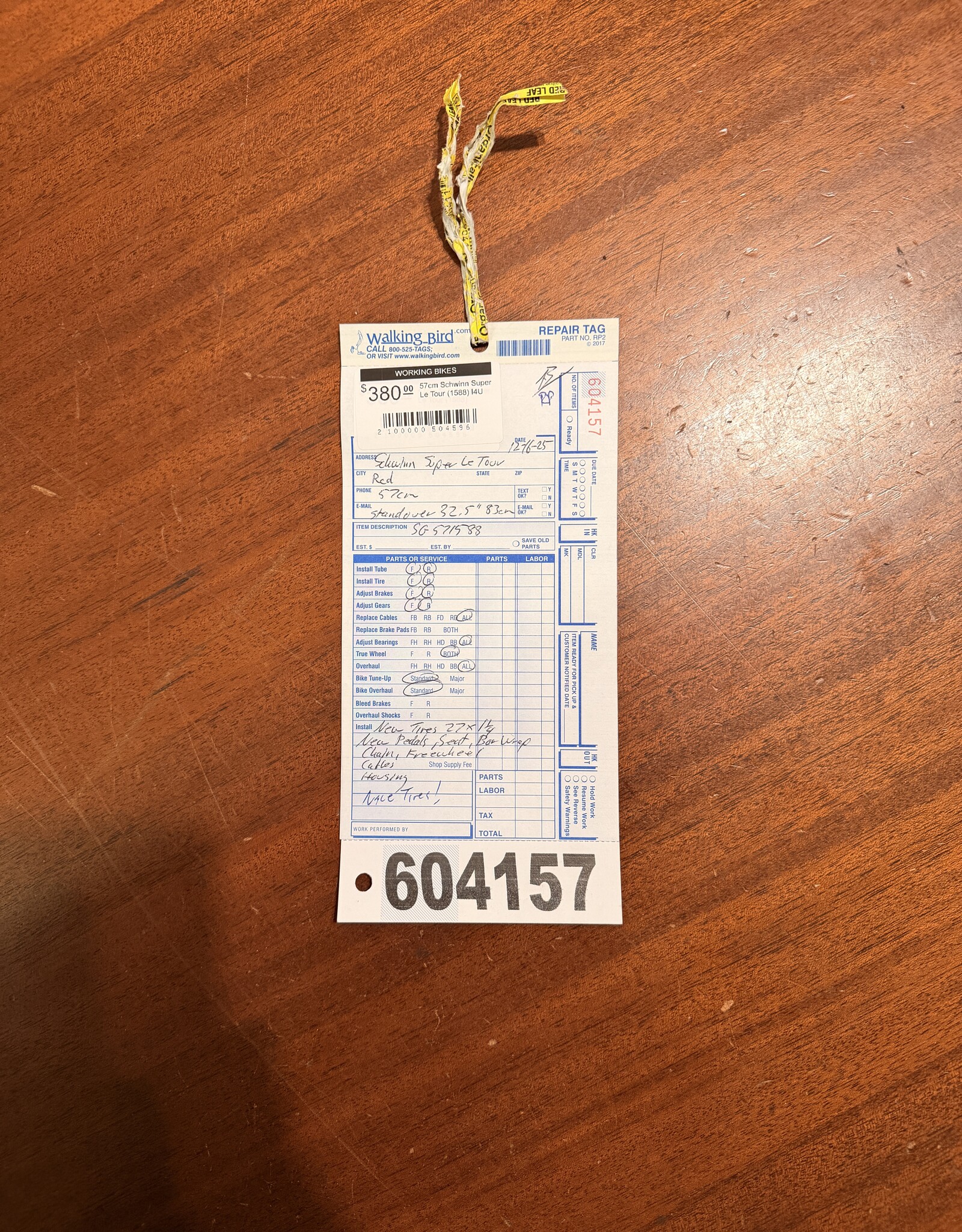 57cm Schwinn Super Le Tour (1588)