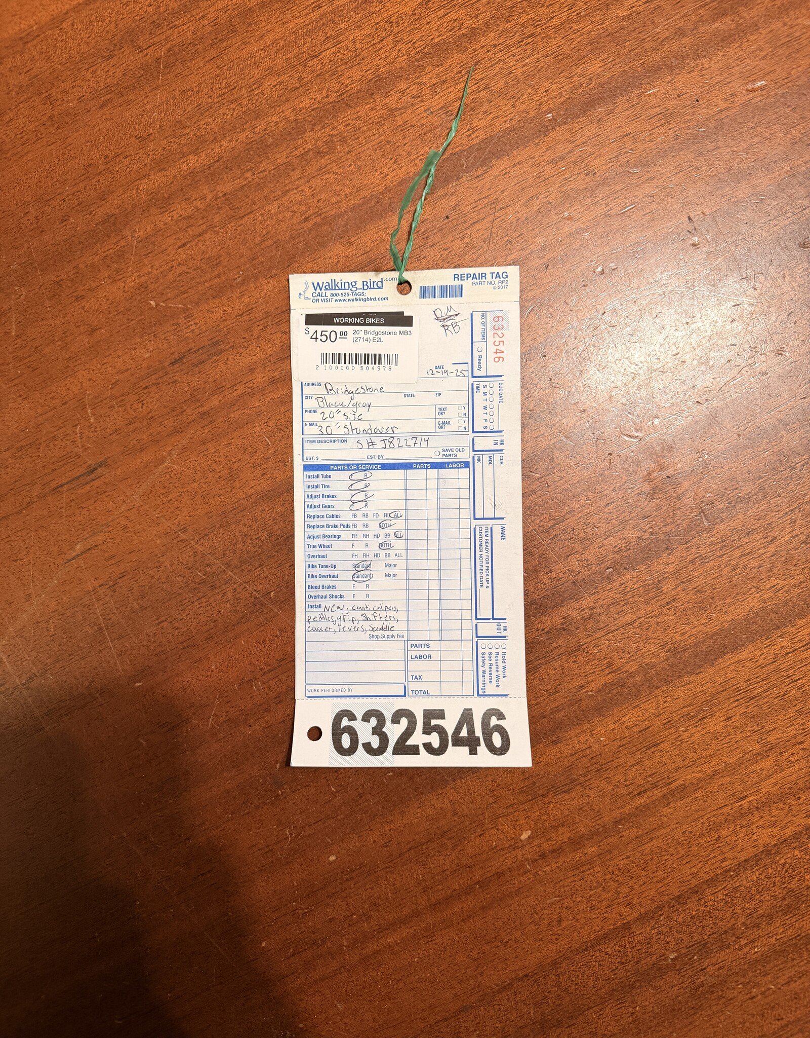 Bridgestone 20" Bridgestone MB3 (2714) E2L