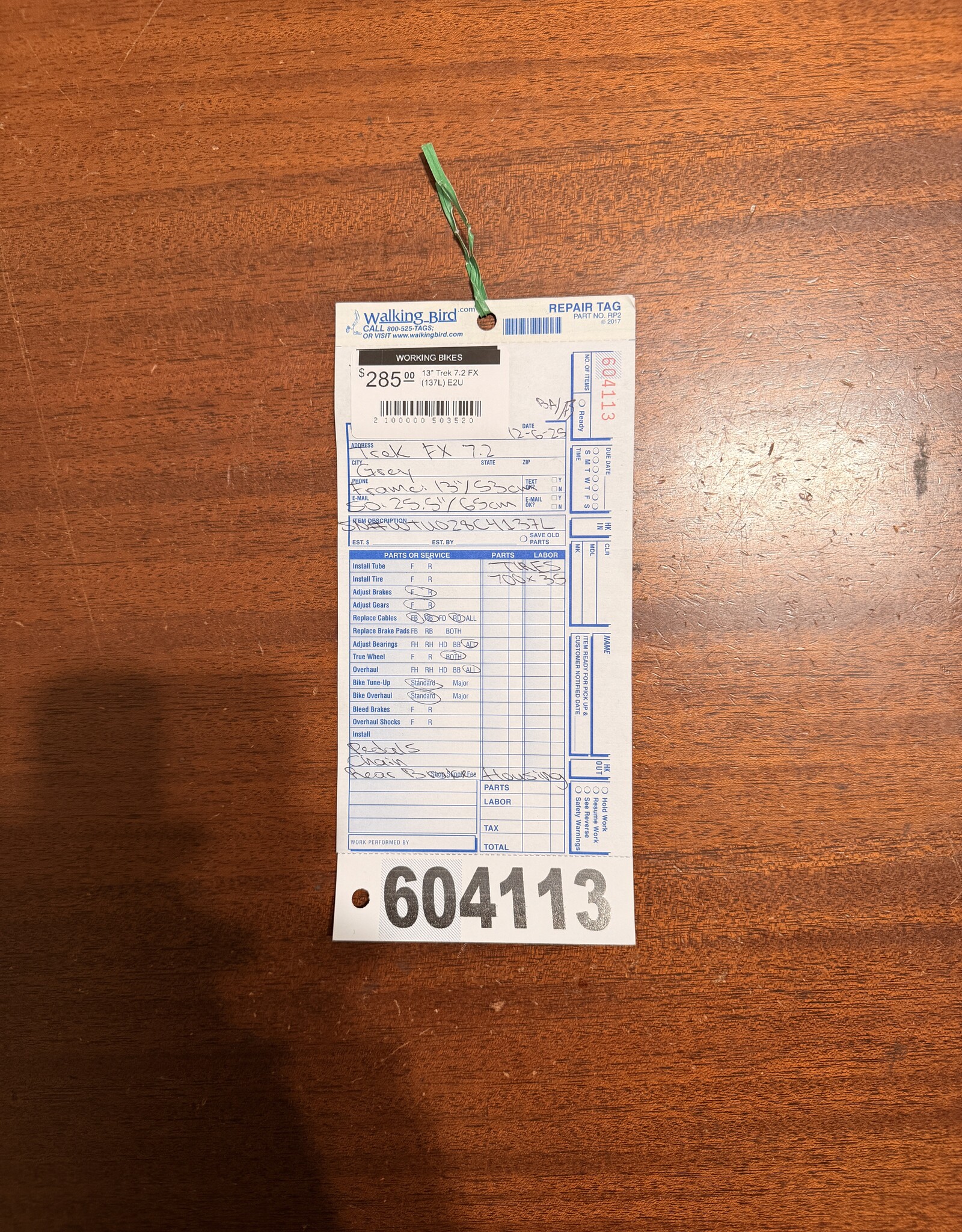 13" Trek 7.2 FX (137L) E2U