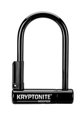Kryptonite Keeper U-Lock - 3.25 x 6", Keyed, Black, Includes bracket