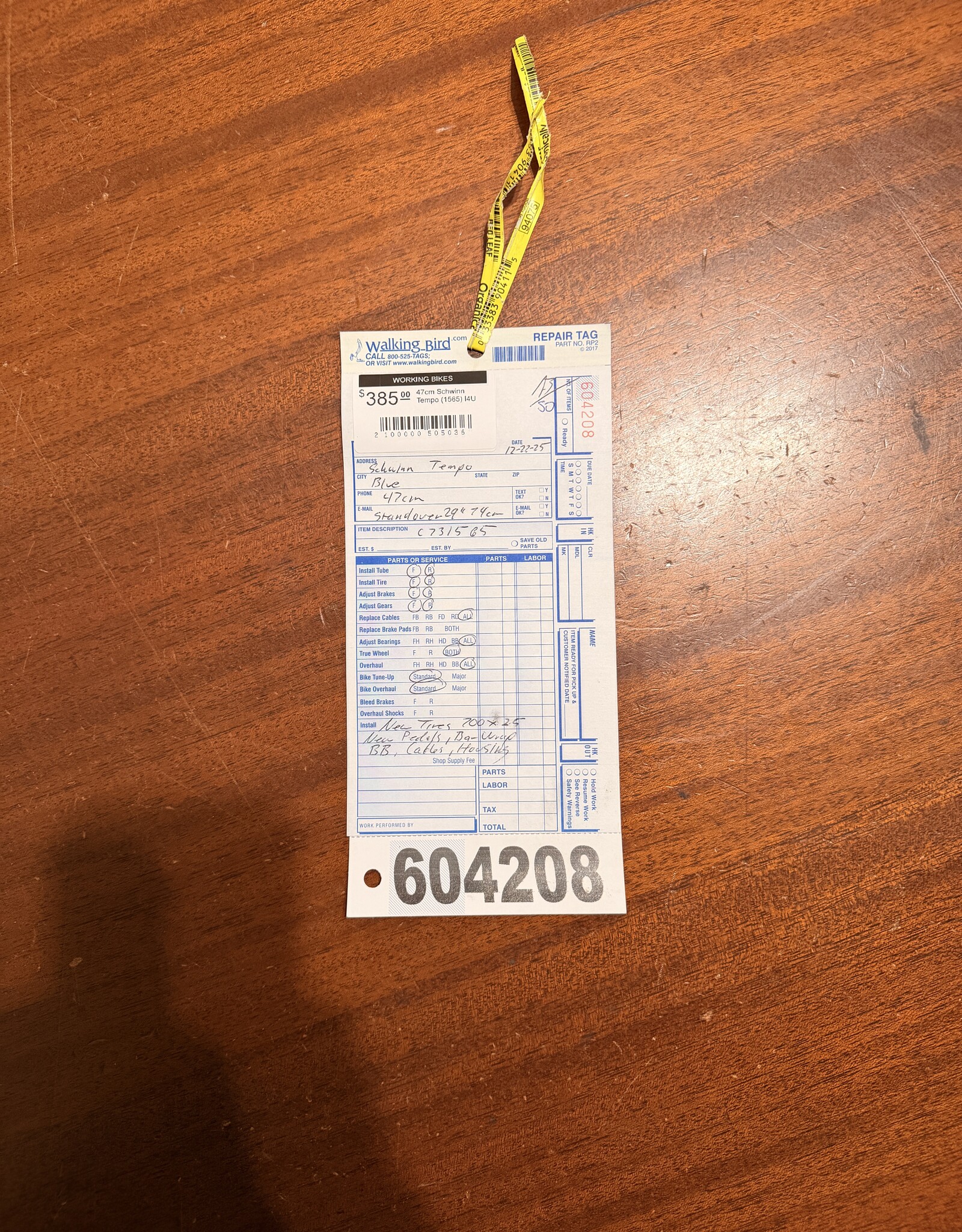 47cm Schwinn Tempo (1565) C3U