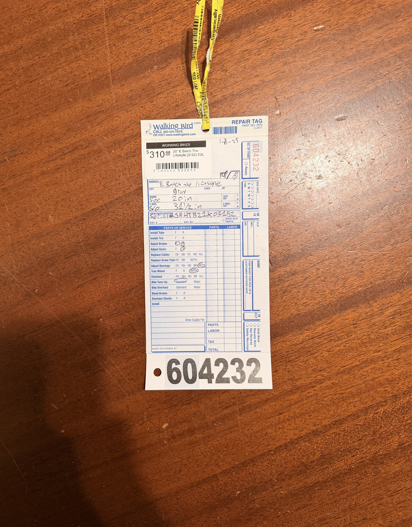 Batch 20"  Batch The Lifestyle (3152) E2L