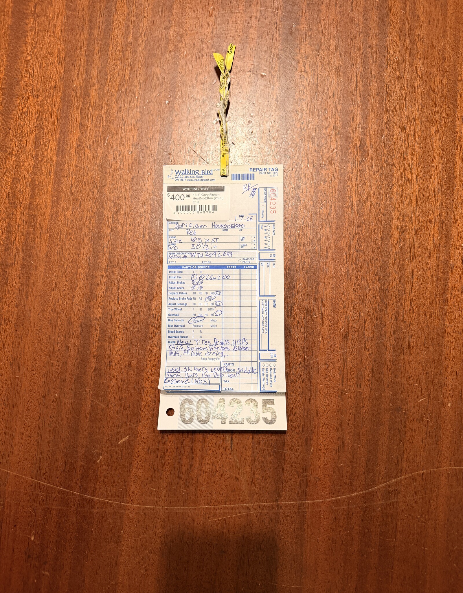 Gary Fisher 18.5" Gary Fisher HooKooEKoo (2699) E1U