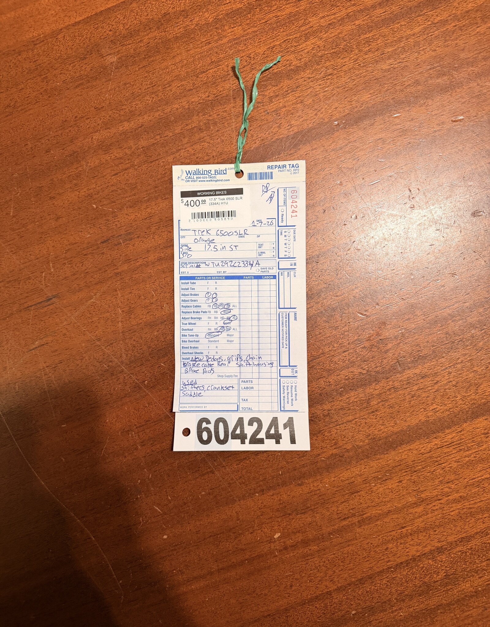 17.5" Trek 6500 SLR (334A) H1U