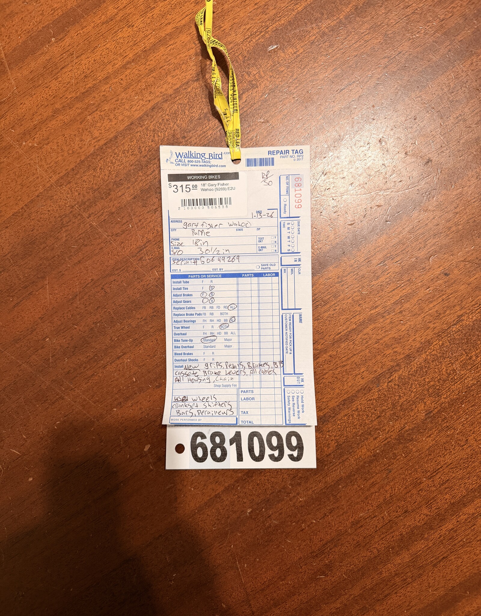 Gary Fisher 18" Gary Fisher Wahoo (9269) E2U