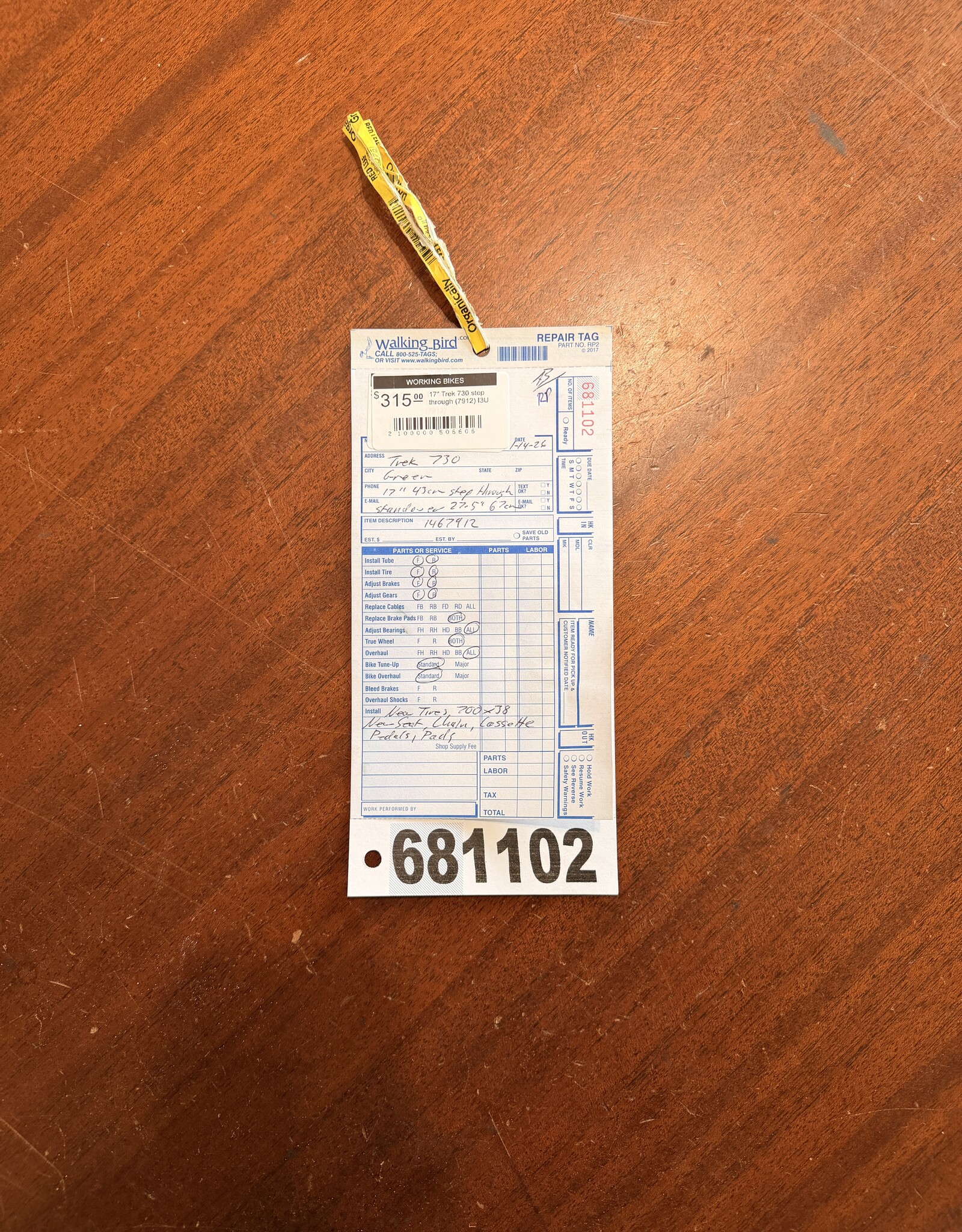 17" Trek 730  step through (7912) I3U