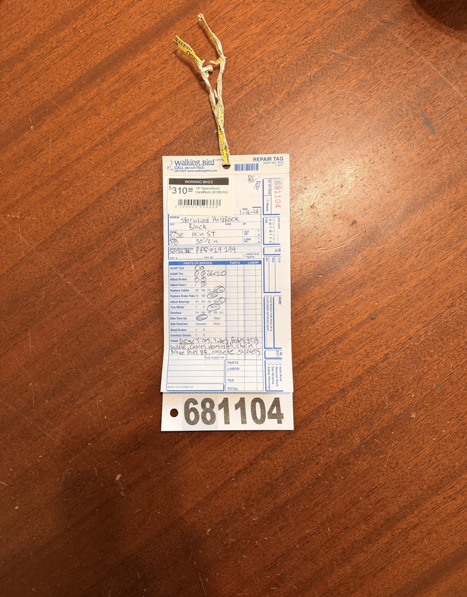 19" Specialized HardRock (9199) I3U