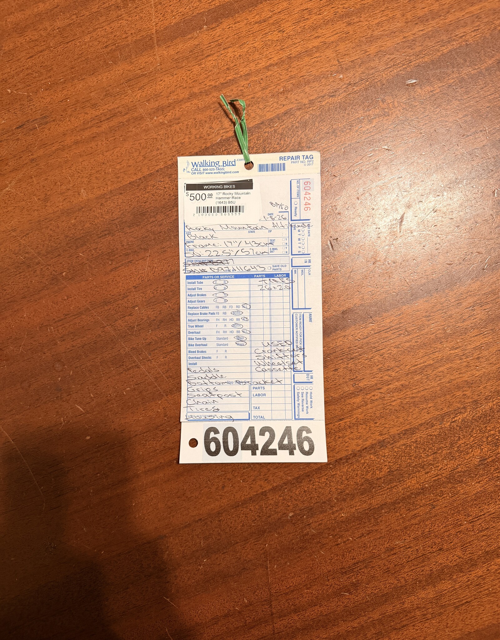 Rocky Mountain 17" Rocky Mountain Hammer Race (1643) B5U