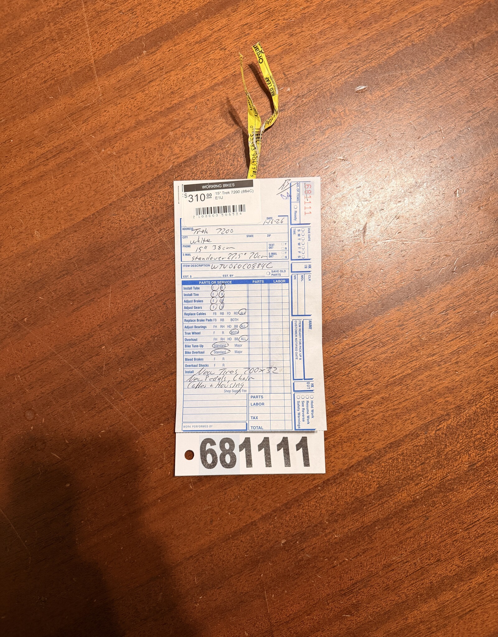 15" Trek 7200 (884C) E1U