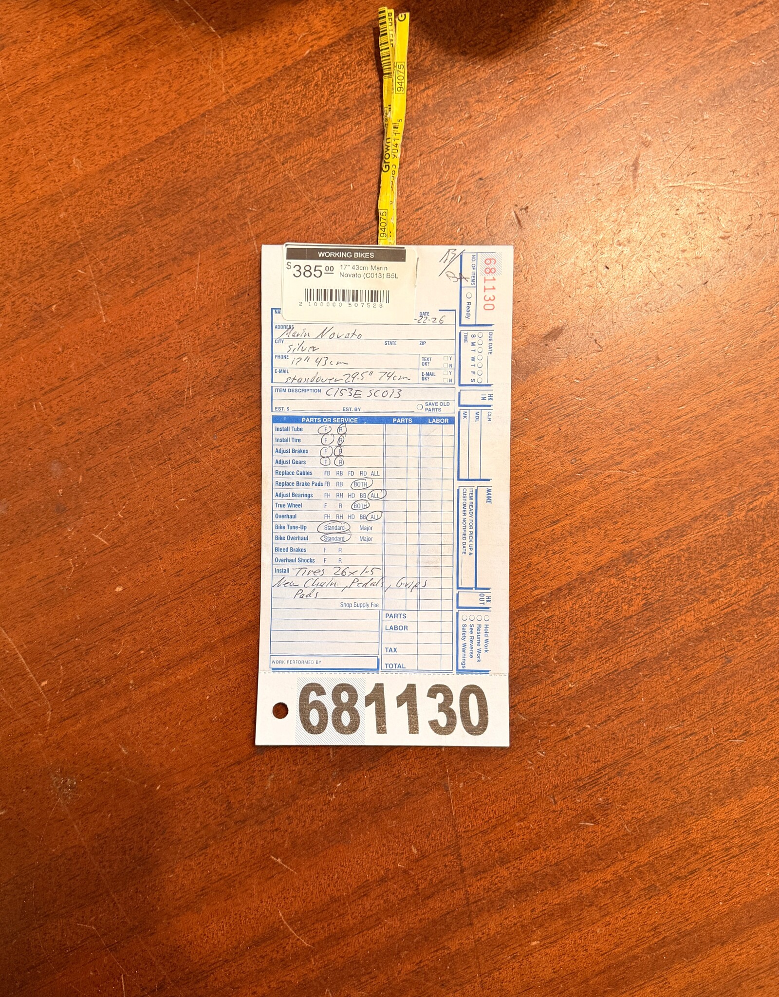 Marin 17" 43cm Marin Novato (C013) B5L