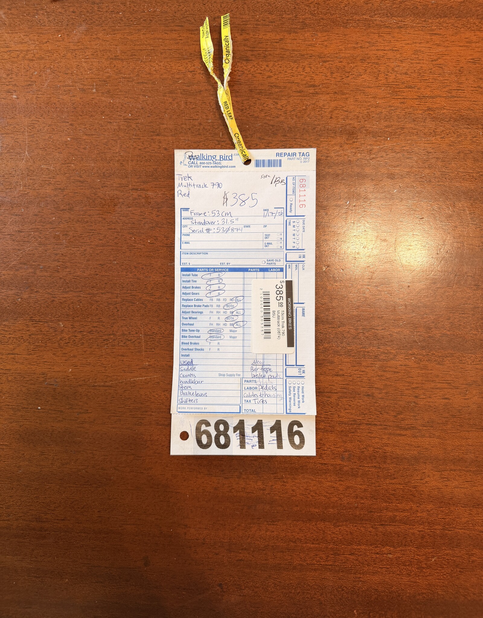 53cm Trek 790 Multitrack (0874) B5U